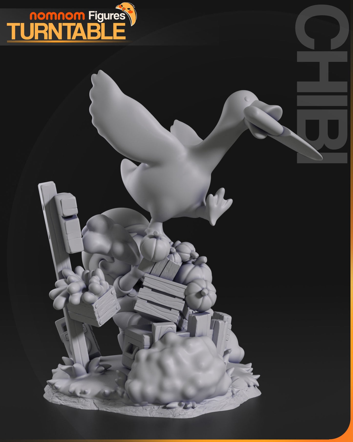 Chibi Goose | 4" Resin Model Kit | DIY Untitled Goose Game Mischief