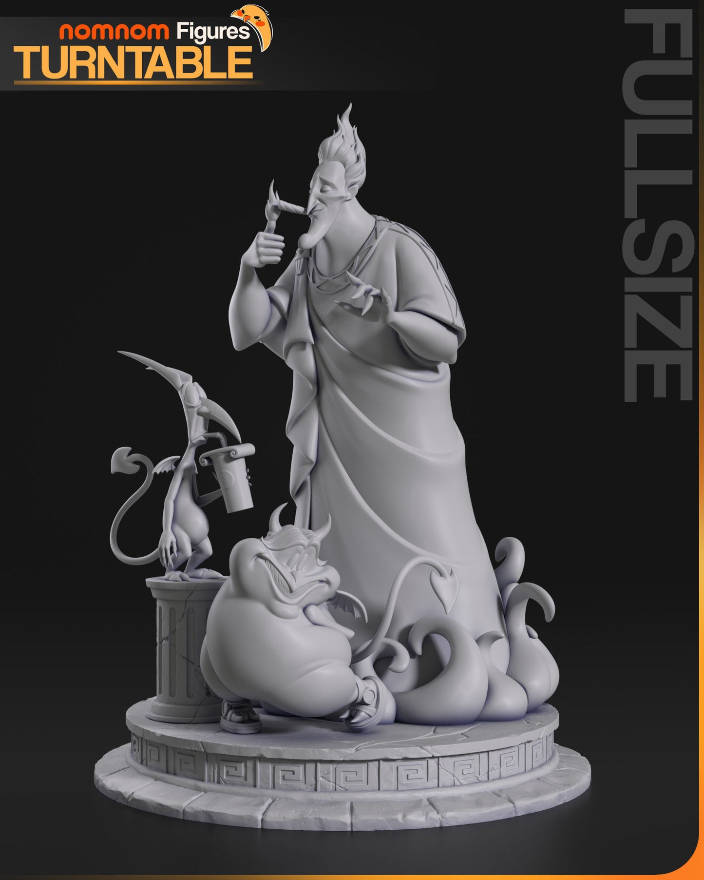 Hades | Resin Model or Bust Kit | DIY Hercules Lord of the Underworld with Pain and Panic