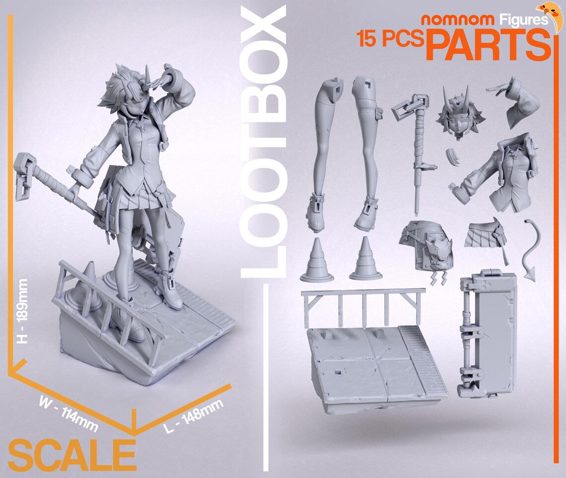 Soukaku | 7.5-Inch Resin Model Kit | DIY Zenless Zone Zero Character