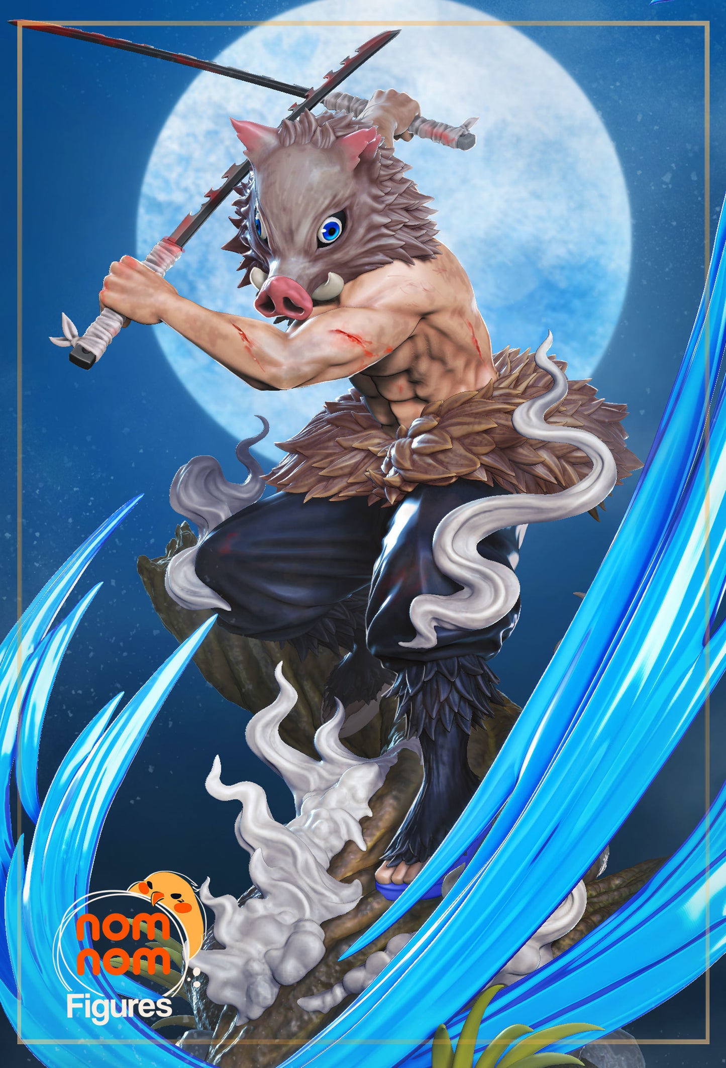 Inosuke Hashibira | Resin Model or Bust Kit | DIY Demon Slayer Beast Breather
