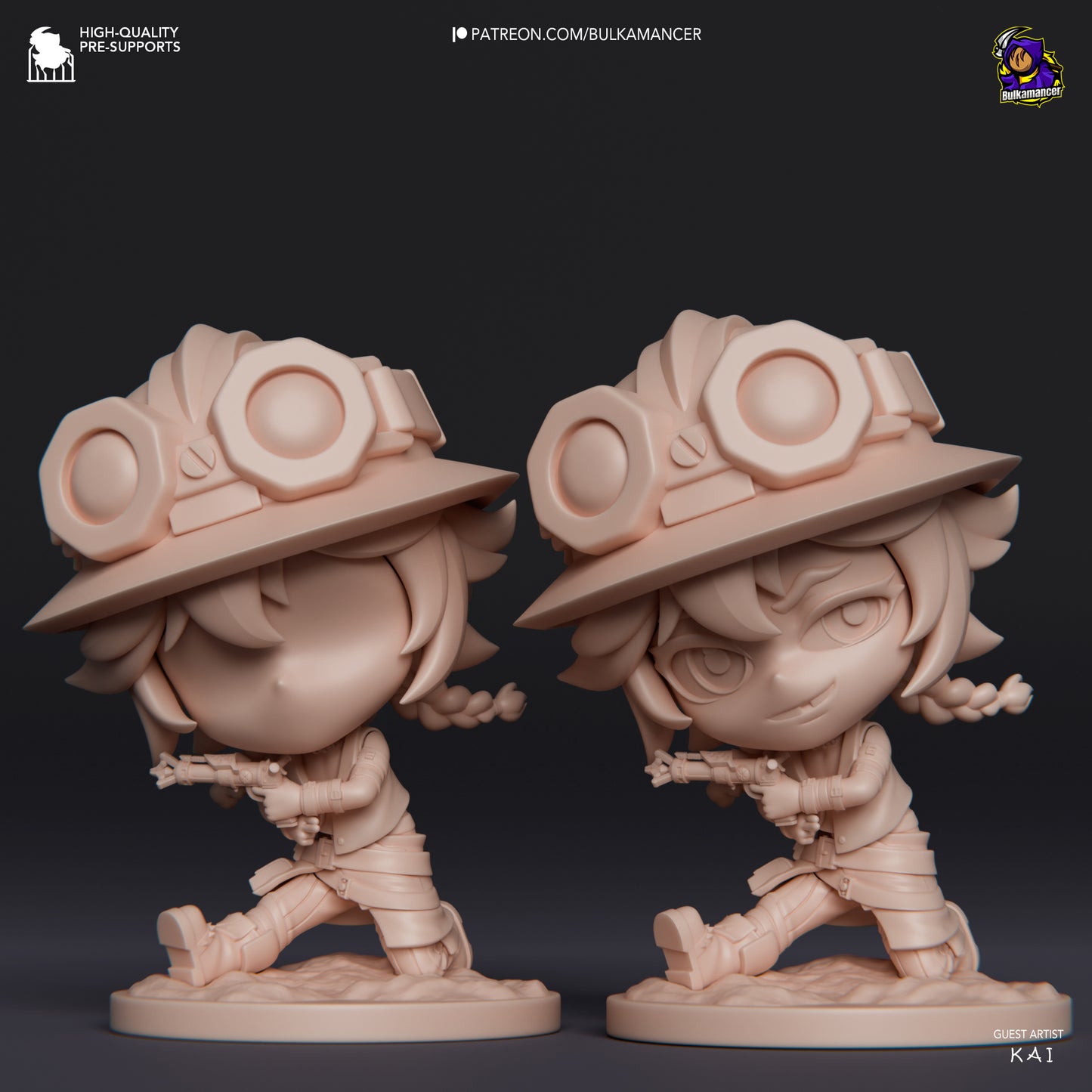 Chibi Isha | 3-Inch Resin Model Kit | DIY League of Legends Arcane Healer
