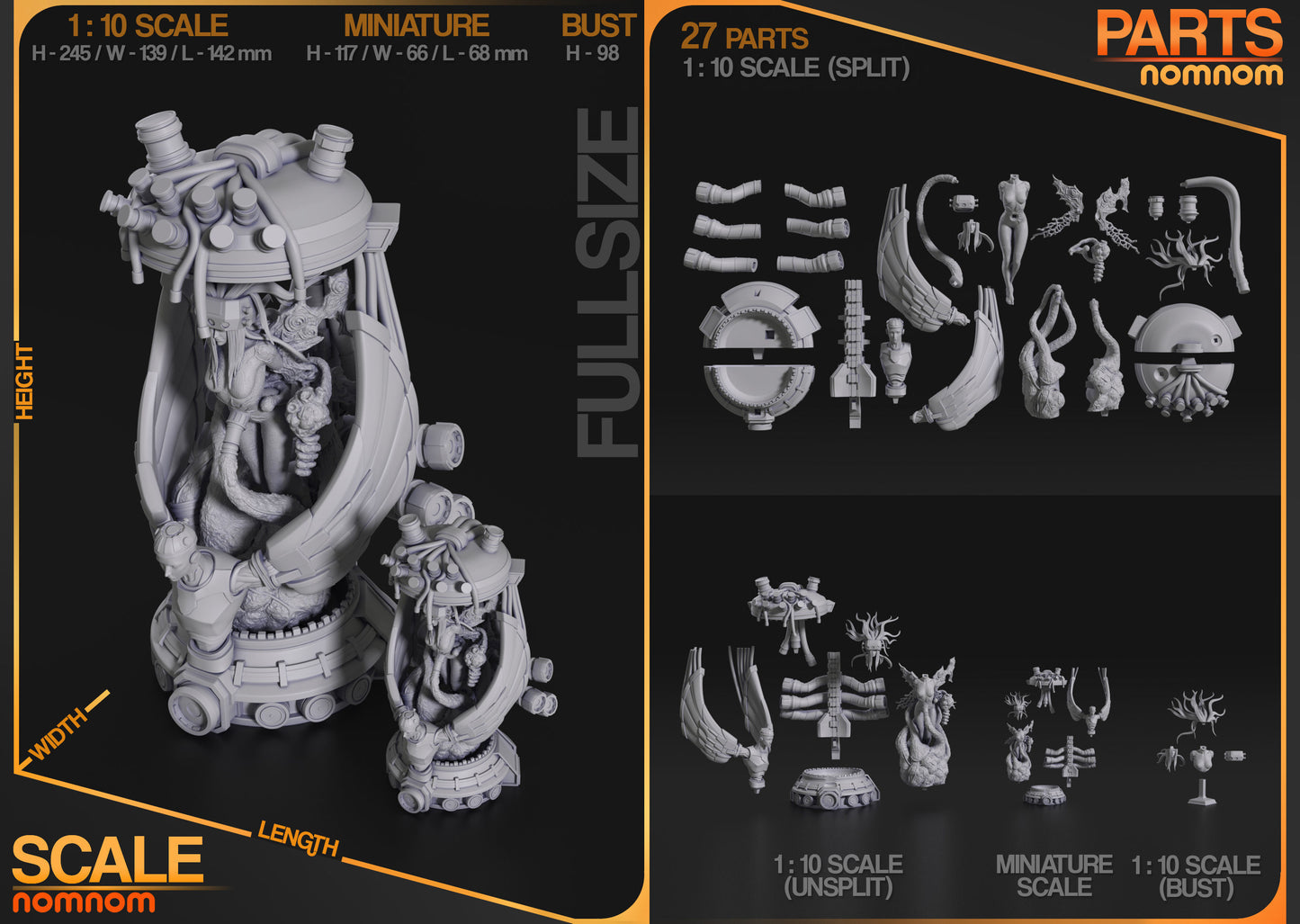 Jenova | Resin Model or Bust Kit | DIY Final Fantasy 7 Cosmic Terror