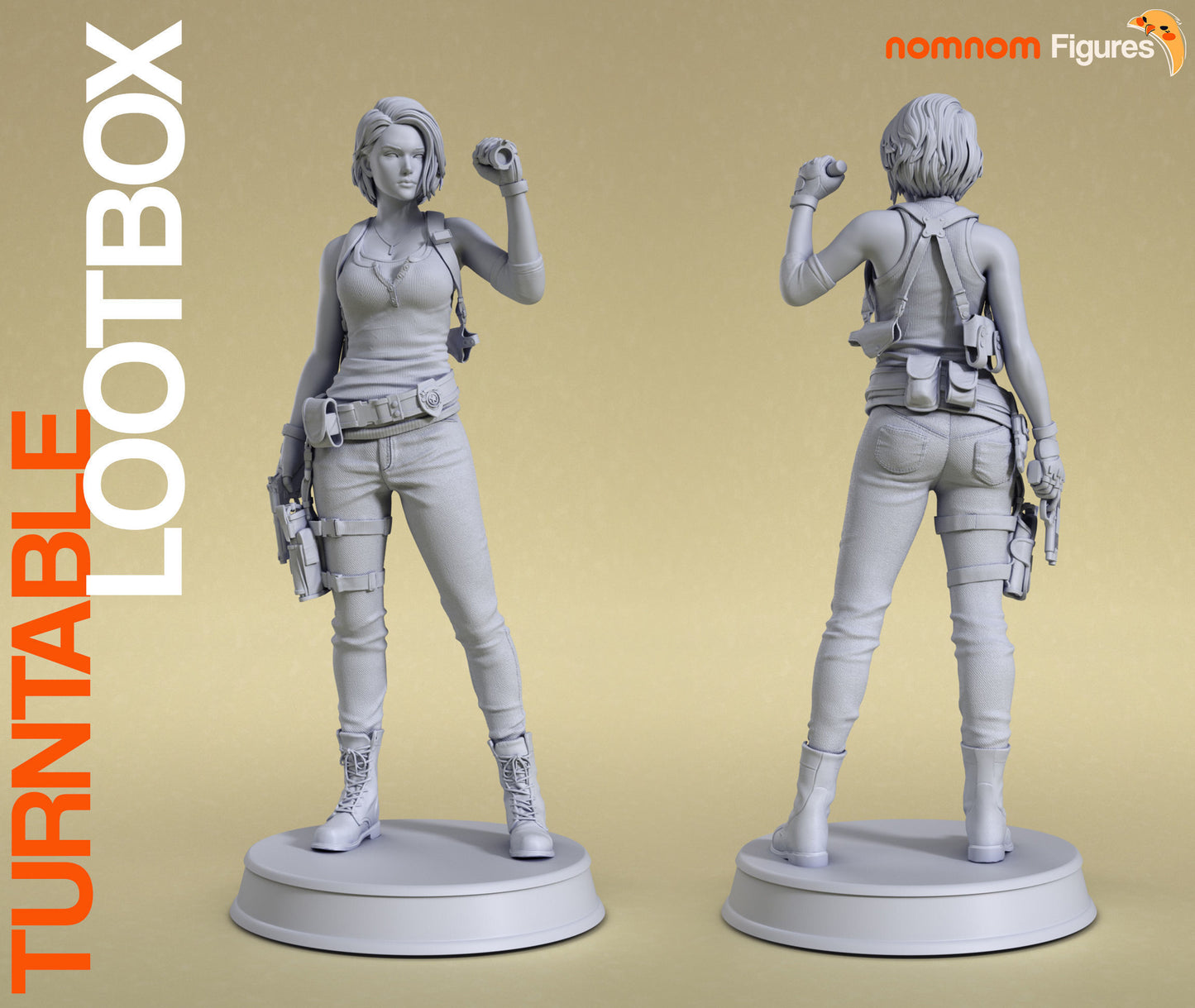 Jill Valentine | 7-Inch Resin Model Kit | DIY Resident Evil S.T.A.R.S. Officer