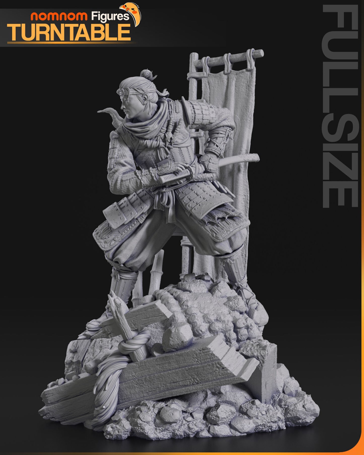 Jin Sakai | Resin Model or Bust Kit | DIY Ghost of Tsushima Samurai Hero