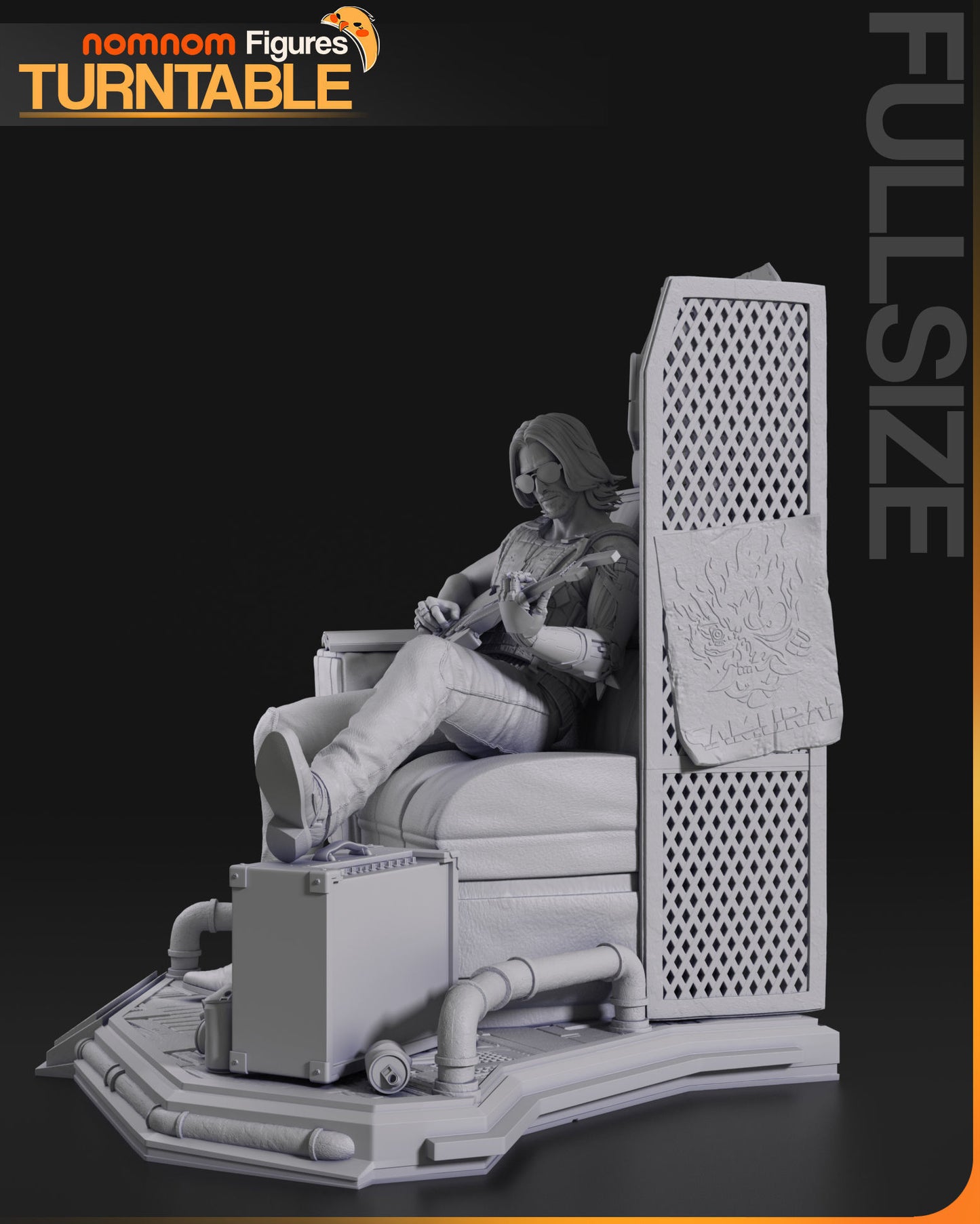 Johnny Silverhand | Resin Model or Bust Kit | DIY Cyberpunk 2077 Rockerboy Rebel