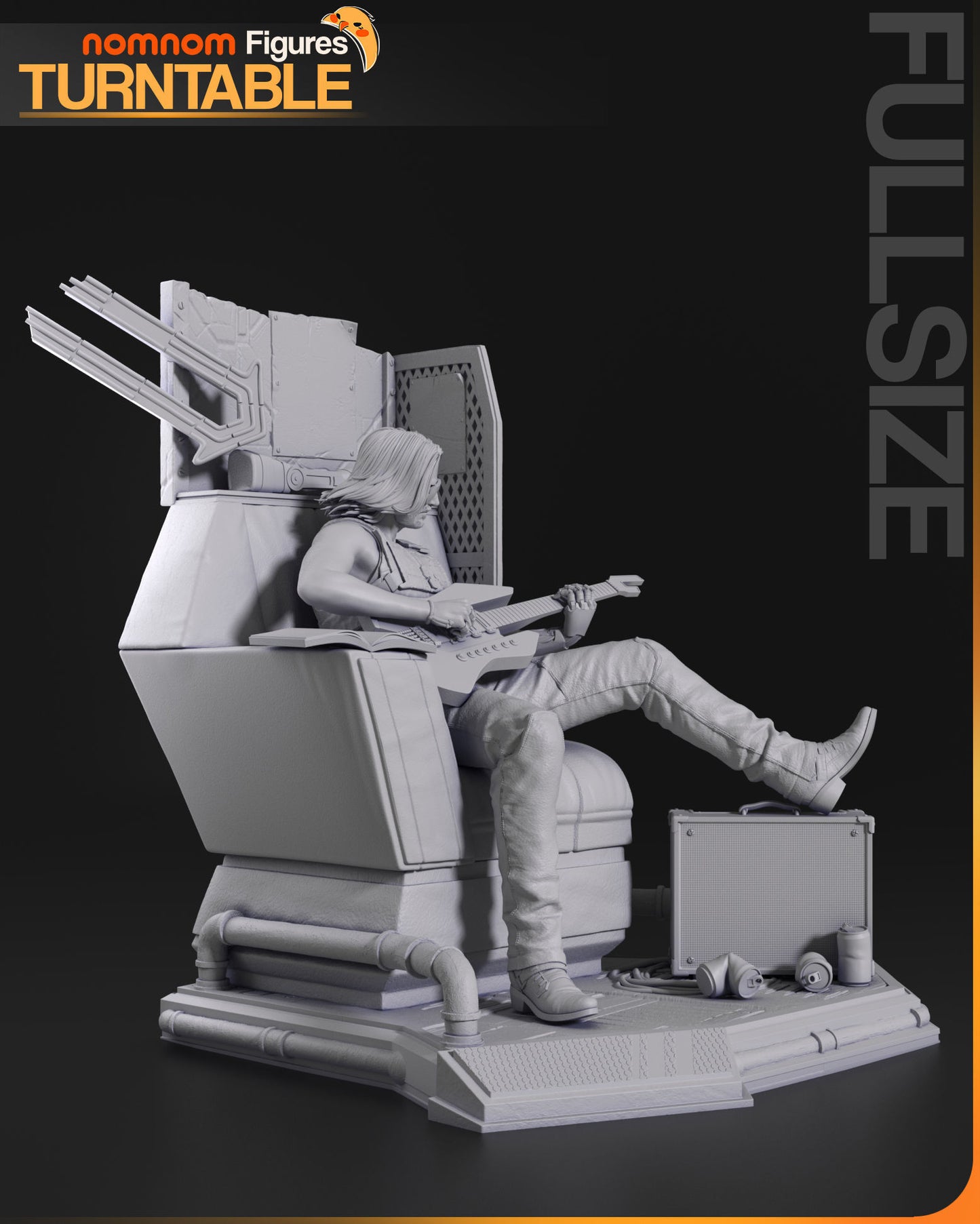 Johnny Silverhand | Resin Model or Bust Kit | DIY Cyberpunk 2077 Rockerboy Rebel