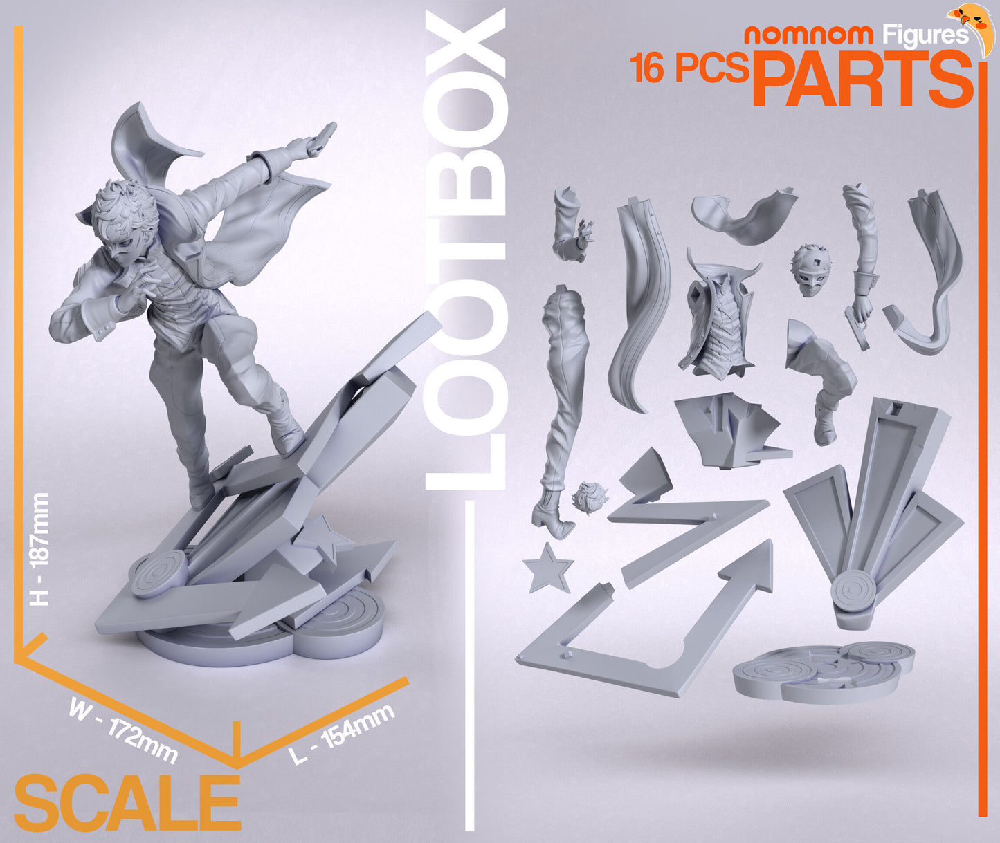 Joker | 7.5" Resin Model Kit | DIY Persona 5 Phantom Thief