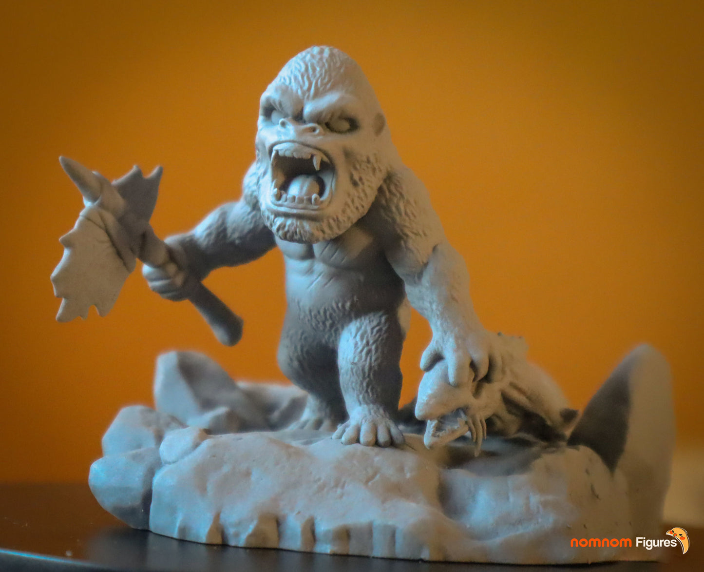 Chibi King Kong vs. Godzilla | 4-Inch  Resin Model Kit | DIY Chibi Kaiju Face-Off