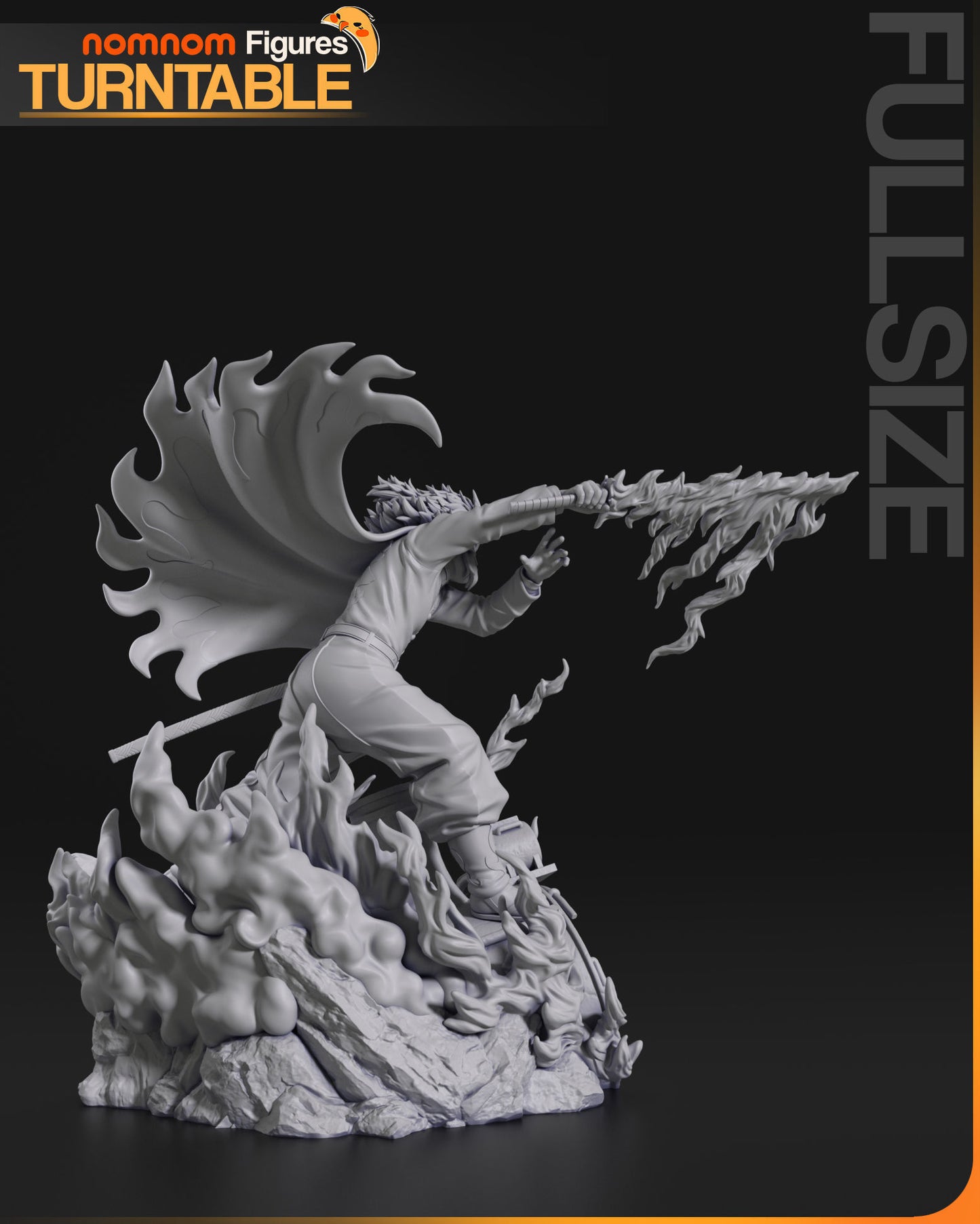 Kyojuro Rengoku | Resin Model or Bust Kit | DIY Demon Slayer Flame Hashira