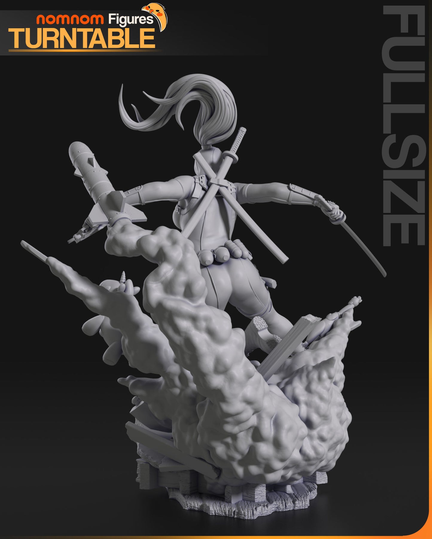 Lady Deadpool | Resin Model or Bust Kit | DIY Deadpool Universe Mercenary