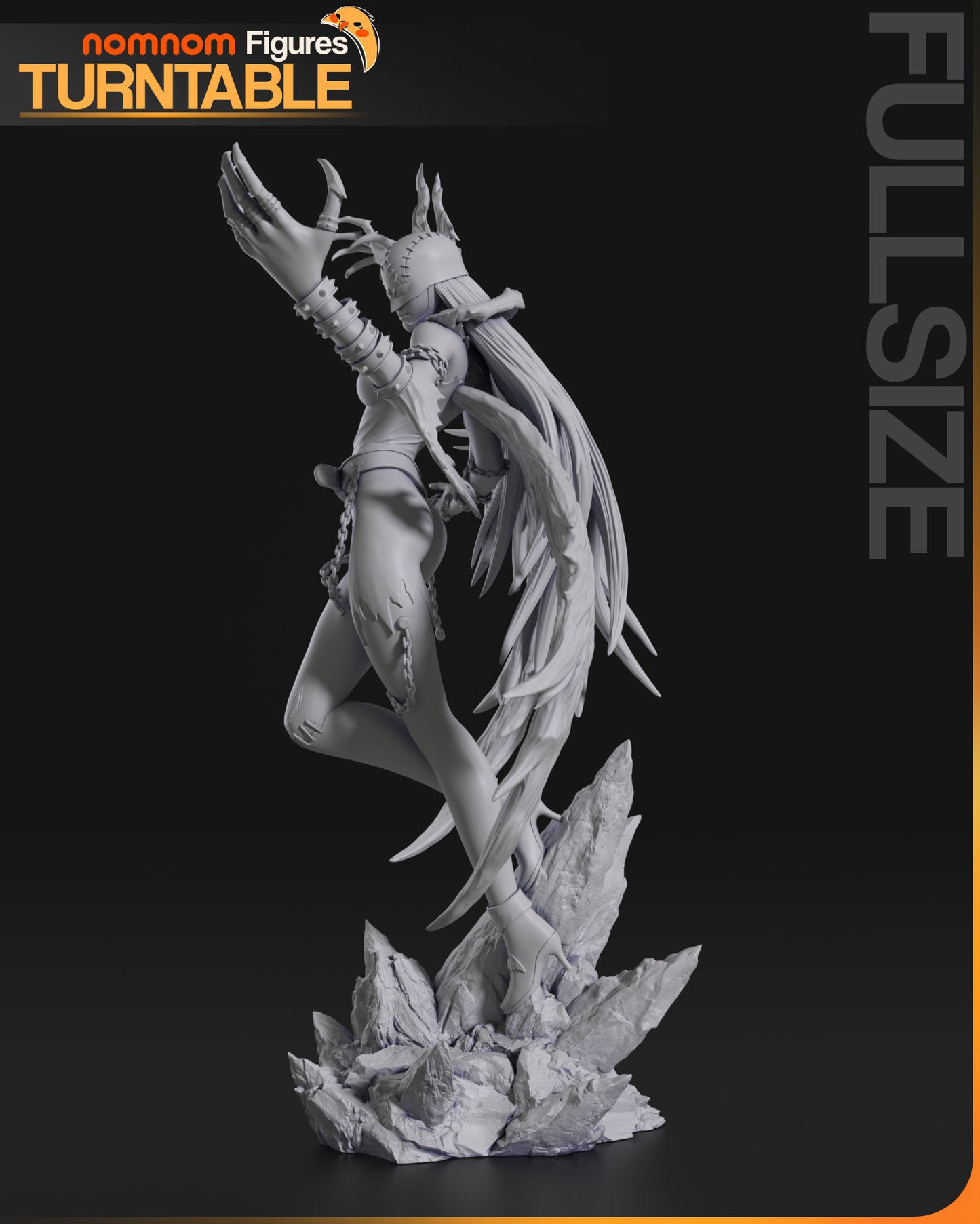 Lady Devimon | Resin Model or Bust Kit | DIY Digimon Dark Angel