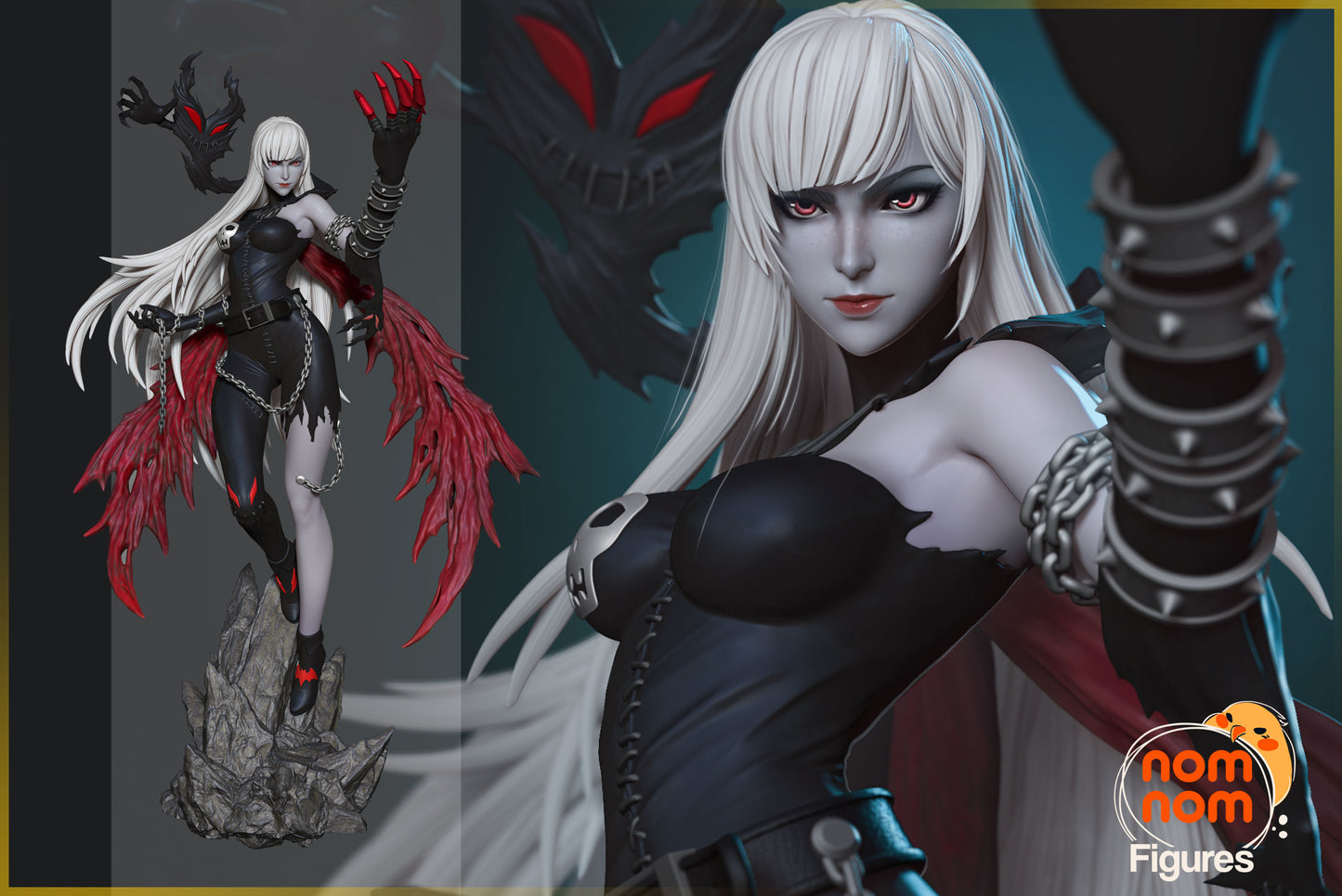 Lady Devimon | Resin Model or Bust Kit | DIY Digimon Dark Angel