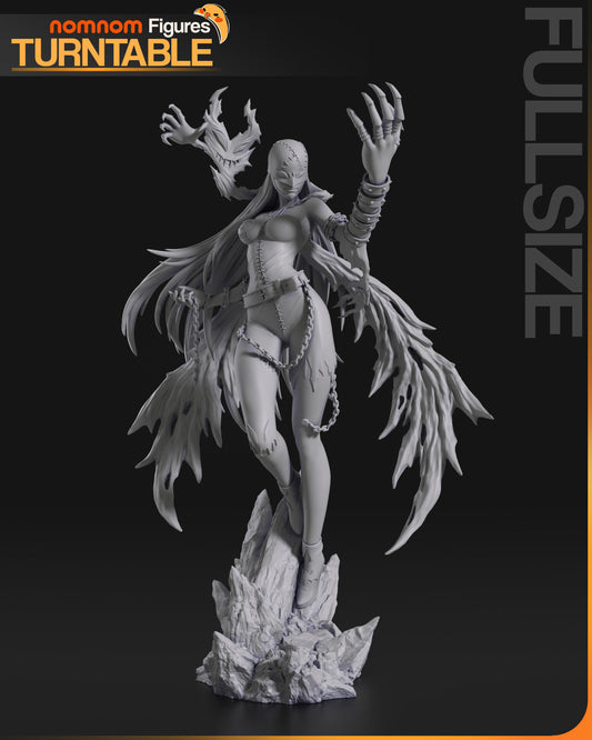 Lady Devimon | Resin Model or Bust Kit | DIY Digimon Dark Angel