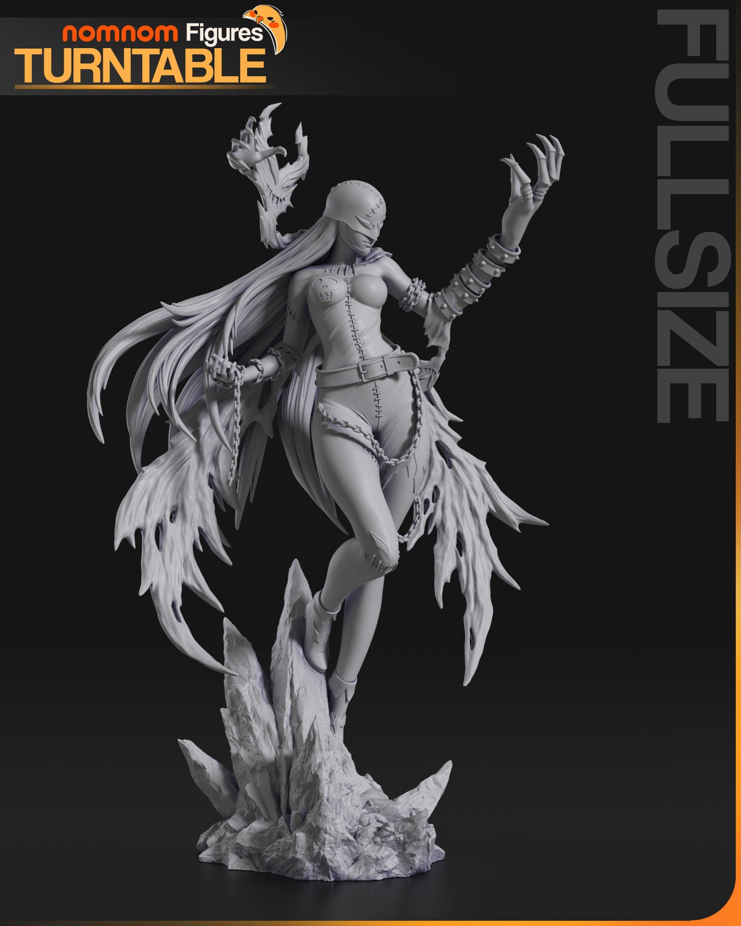 Lady Devimon | Resin Model or Bust Kit | DIY Digimon Dark Angel