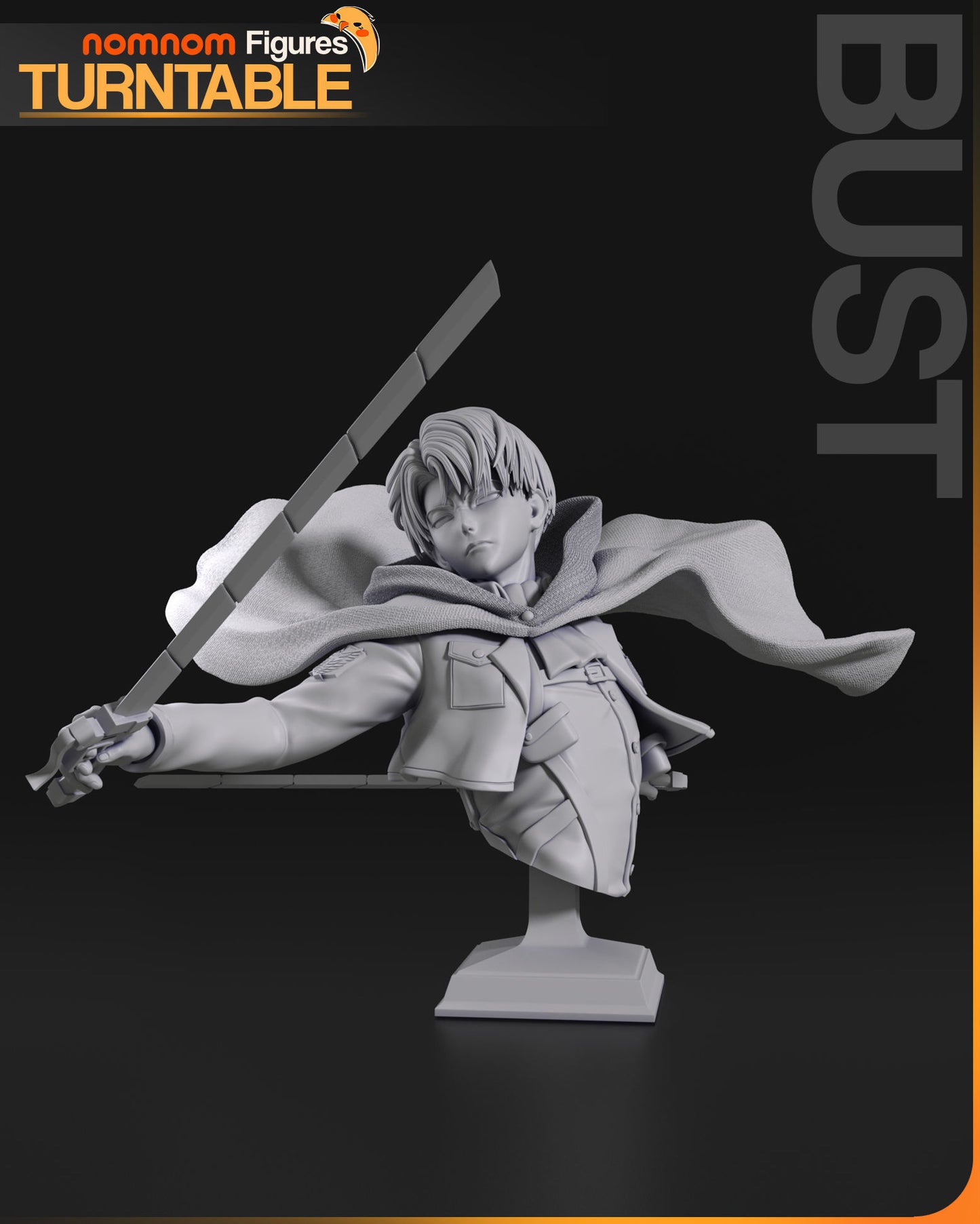 Levi Ackerman | Resin Model or Bust Kit | DIY Attack on Titan Soldier