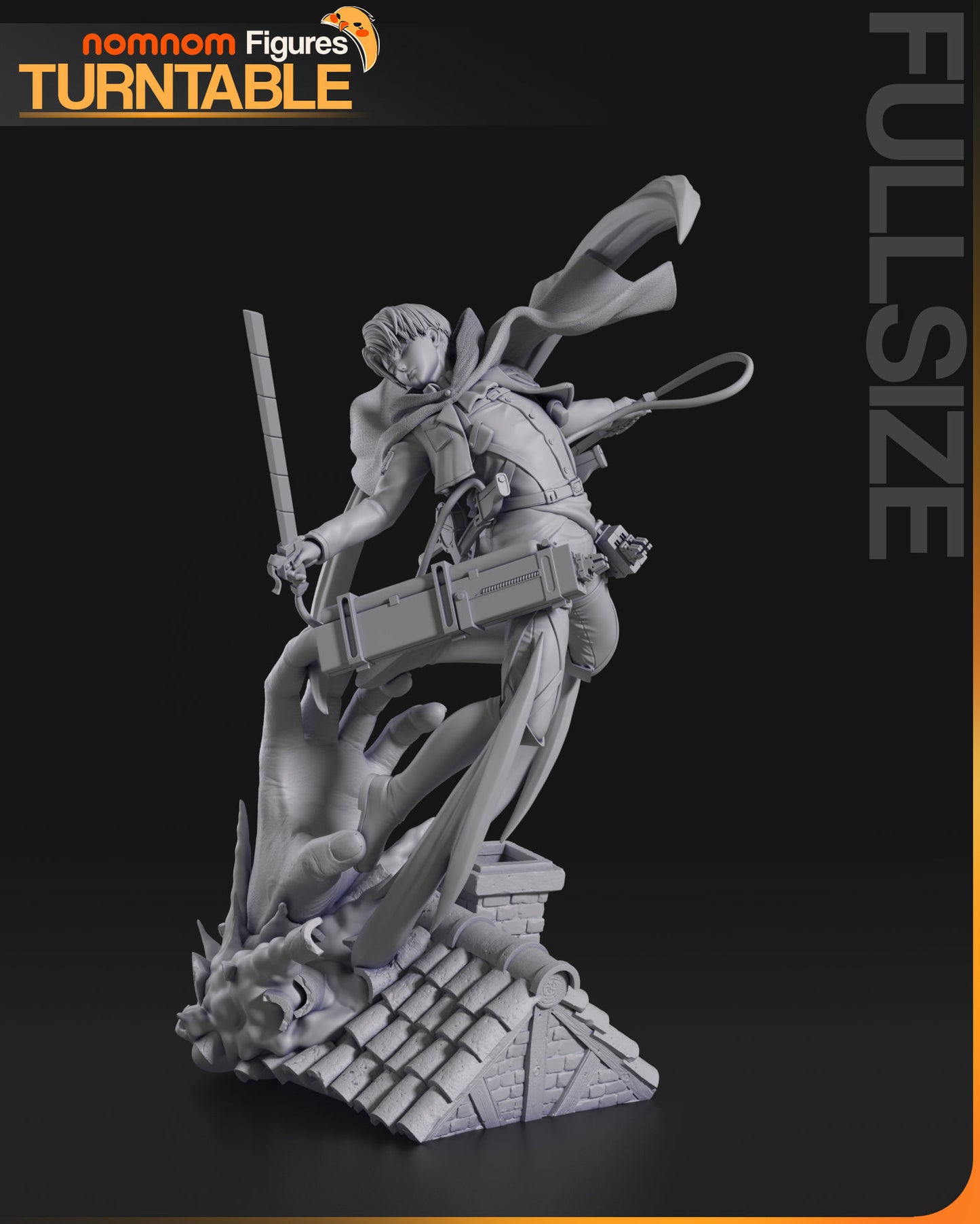 Levi Ackerman | Resin Model or Bust Kit | DIY Attack on Titan Soldier