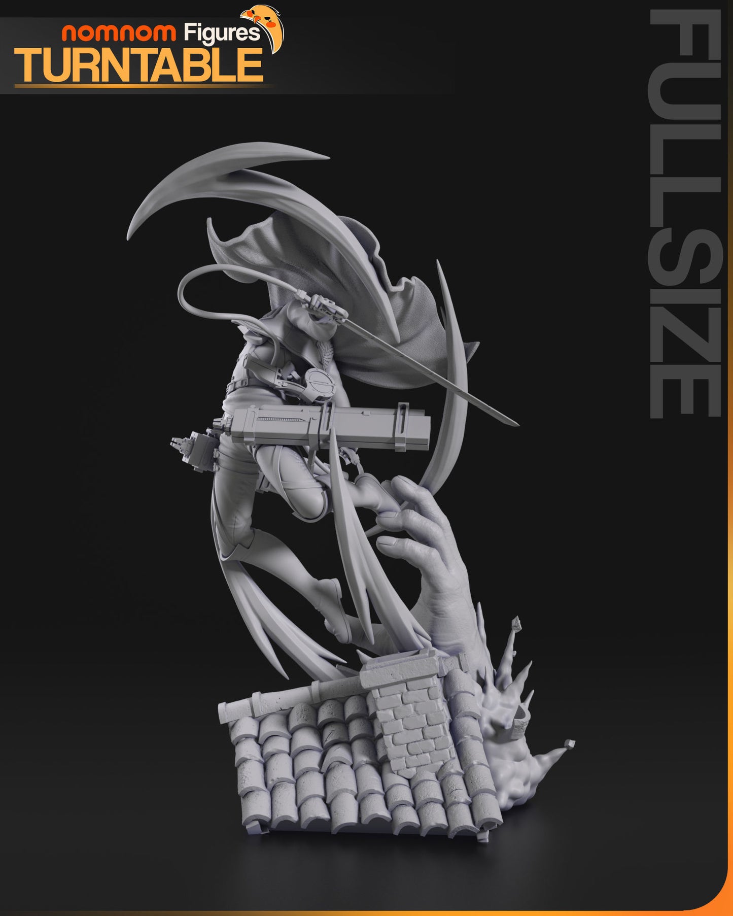Levi Ackerman | Resin Model or Bust Kit | DIY Attack on Titan Soldier