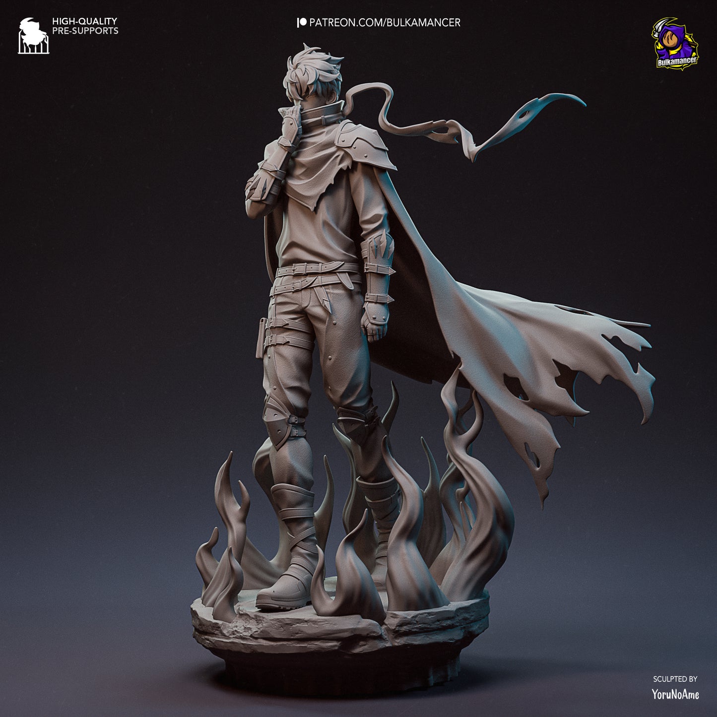 Sung Jin-Woo | 11-Inch Resin Model Kit | DIY Solo Leveling Hunter Extraordinaire