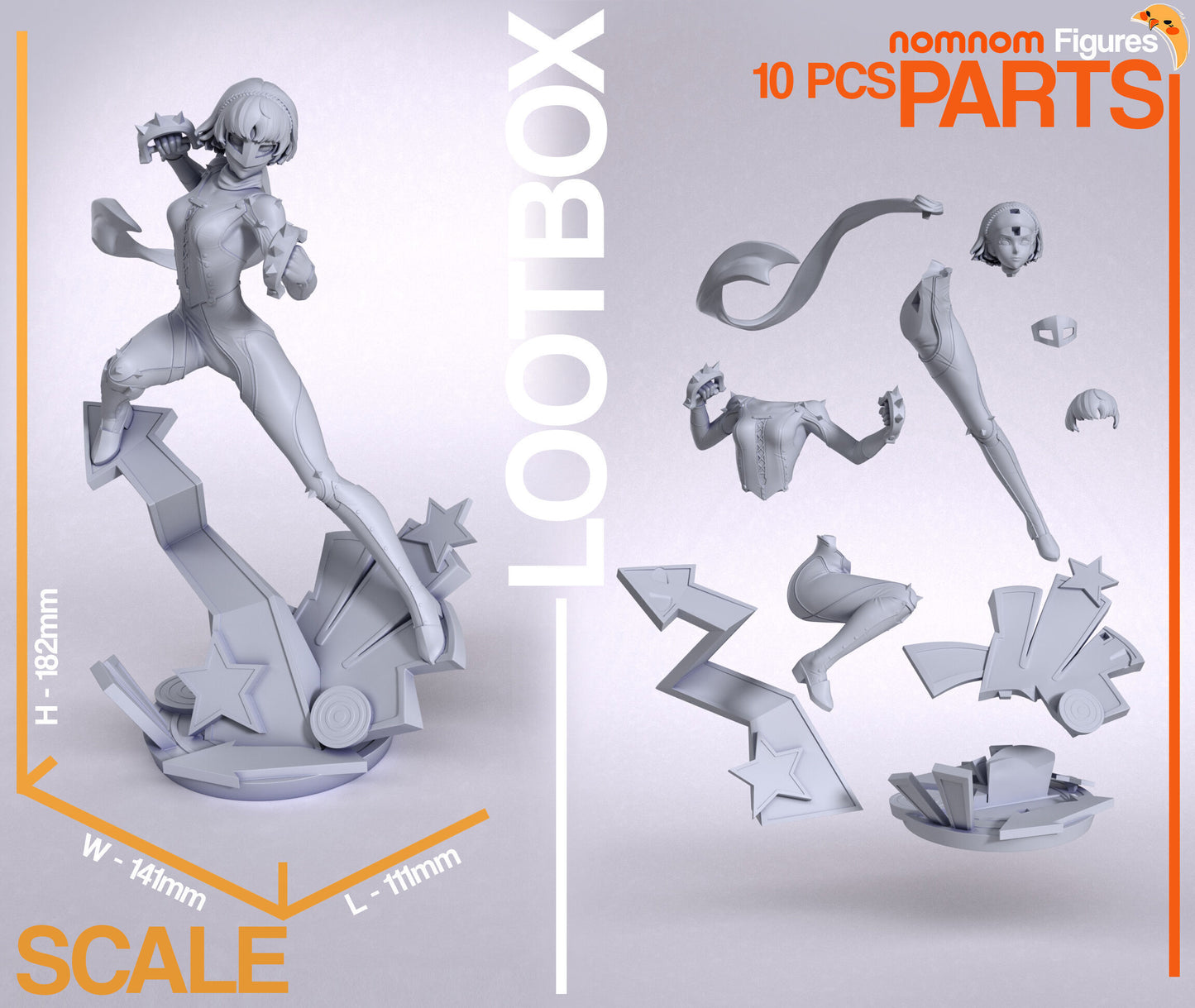 Makoto Nijima | 7-Inch Resin Model Kit | DIY Persona 5 Student Council President