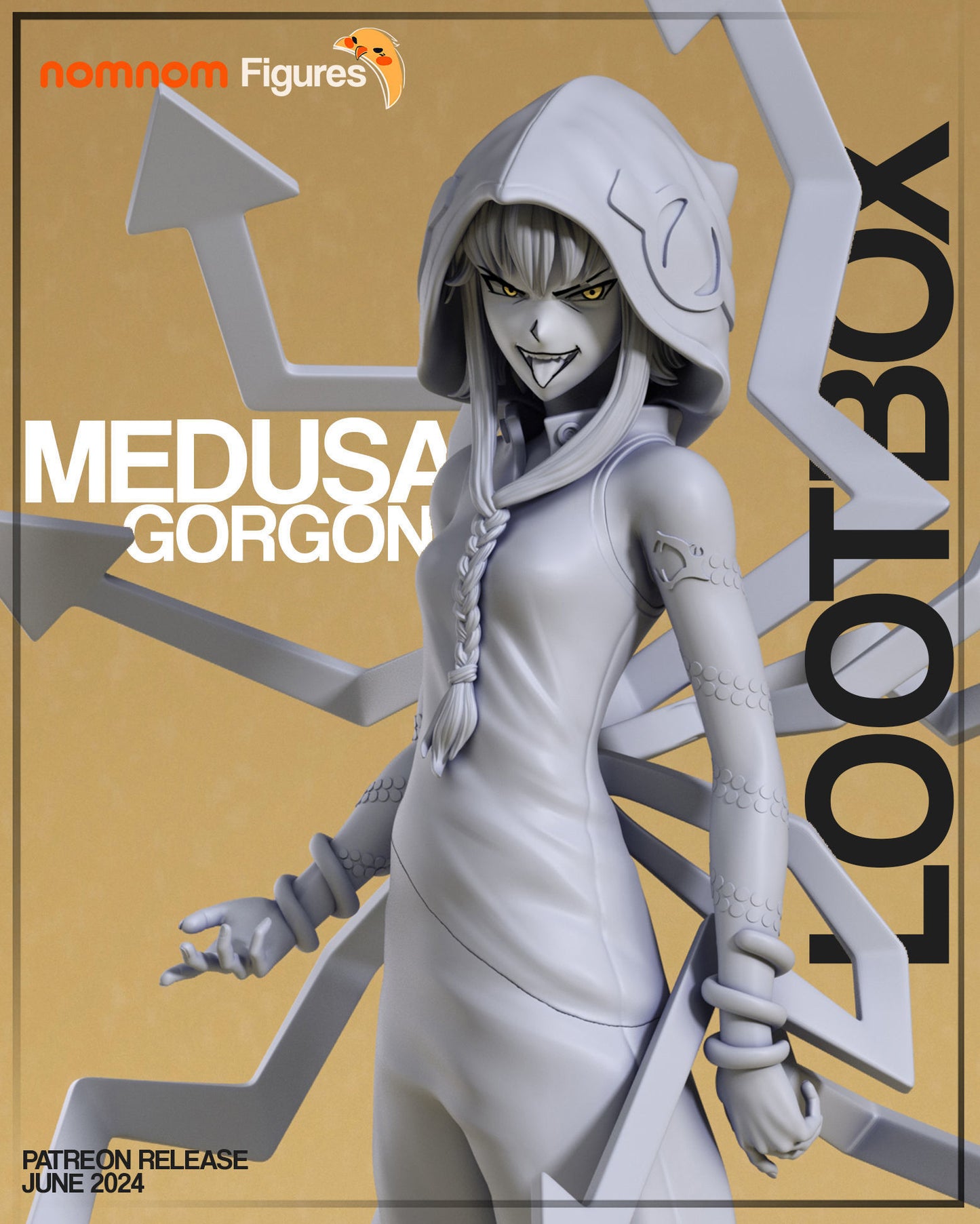 Medusa Gorgon | 9.5-Inch Resin Model Kit | DIY Soul Eater Witch