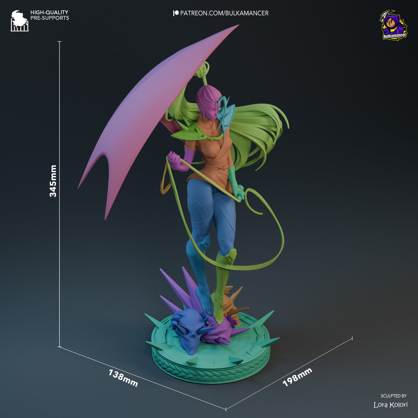 Megara | 13.5-Inch Resin Model Kit | DIY Hades Underworld Fury