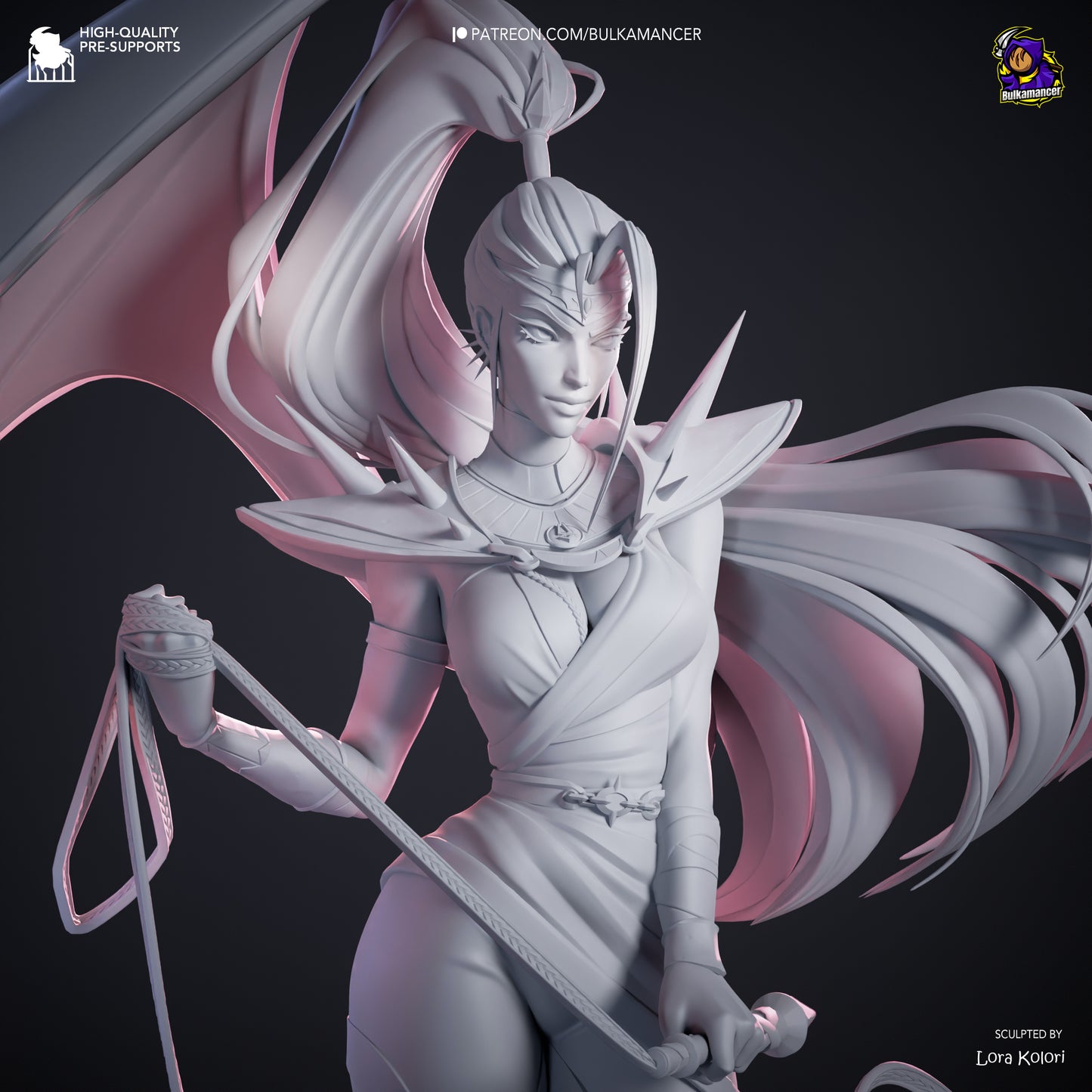 Megara | 13.5-Inch Resin Model Kit | DIY Hades Underworld Fury