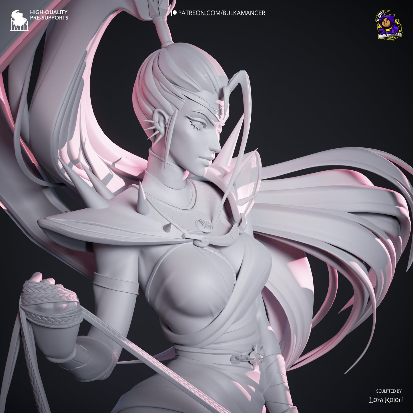 Megara | 13.5-Inch Resin Model Kit | DIY Hades Underworld Fury