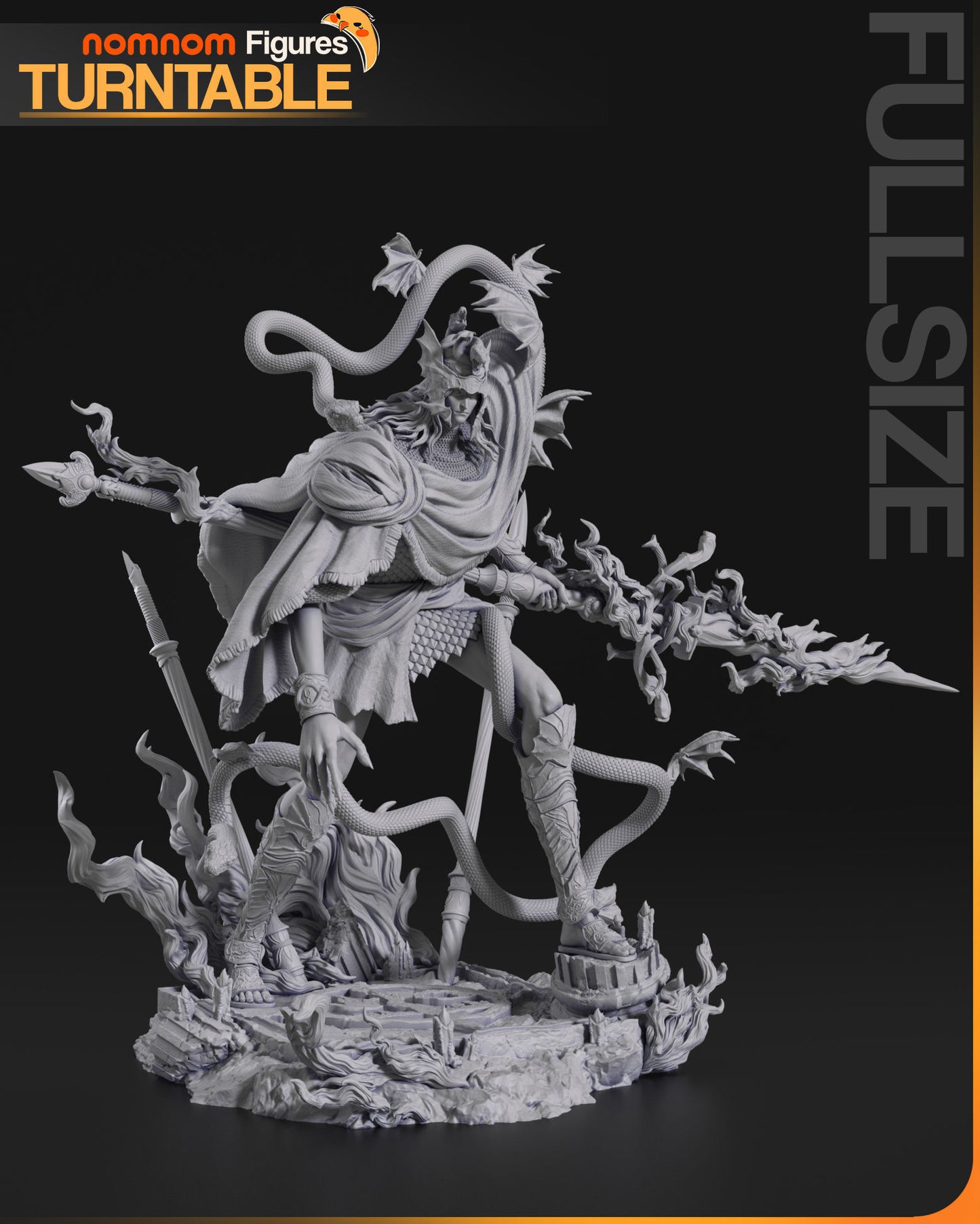 Messmer the Impaler | Resin Model or Bust Kit | DIY Elden Ring Fearsome Warrior