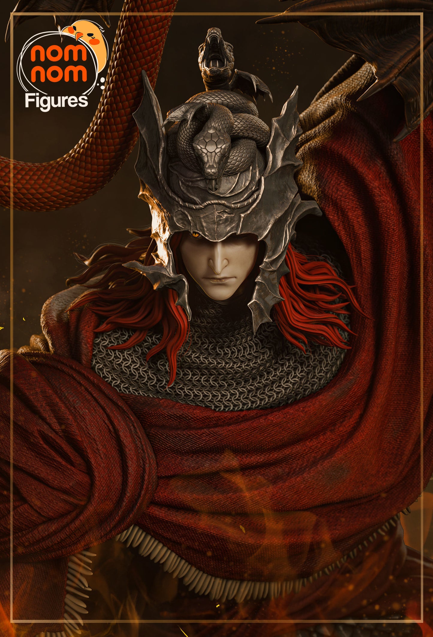 Messmer the Impaler | Resin Model or Bust Kit | DIY Elden Ring Fearsome Warrior