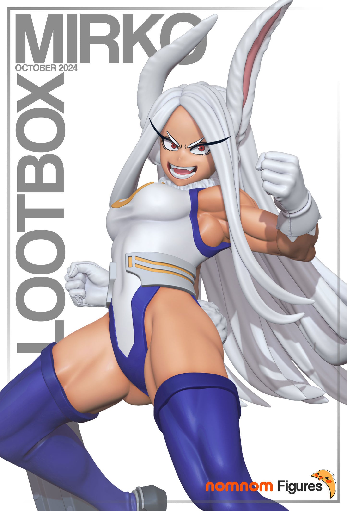 Mirko | 7-Inch Resin Model Kit | DIY My Hero Academia Pro Hero