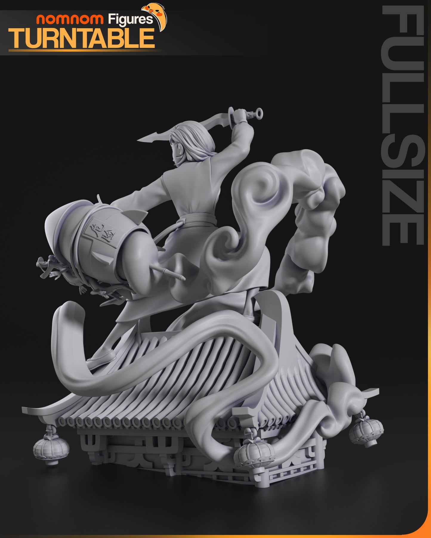 Mulan | Resin Model or Bust Kit | DIY Legendary Warrior with Mushu's Rocket Ride
