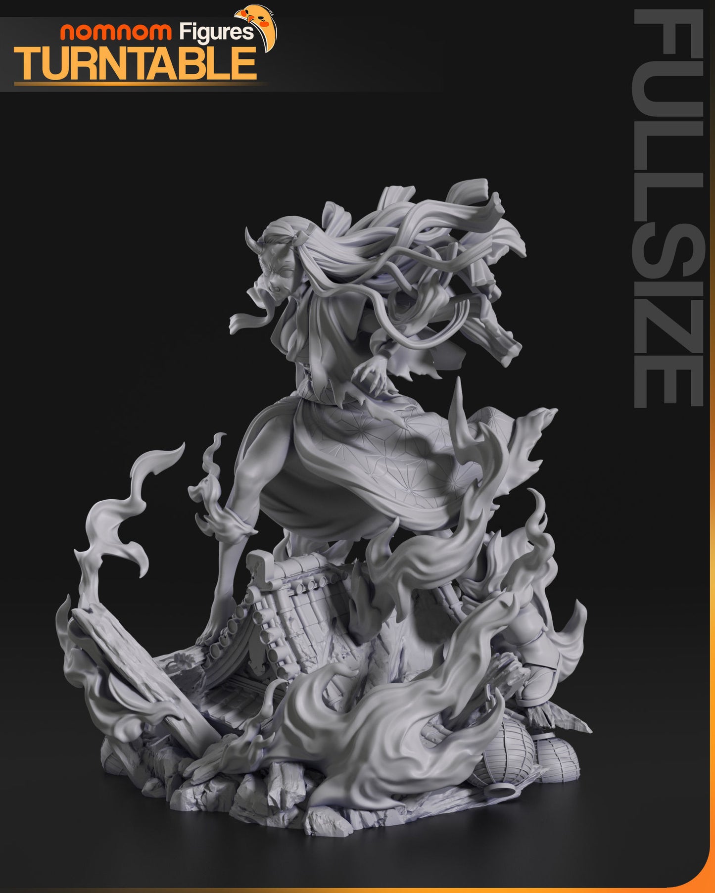 Nezuko Kamado | Resin Model or Bust Kit | DIY Demon Slayer Demon Sister