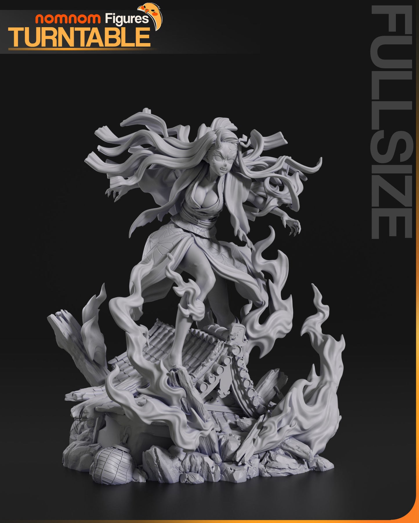 Nezuko Kamado | Resin Model or Bust Kit | DIY Demon Slayer Demon Sister