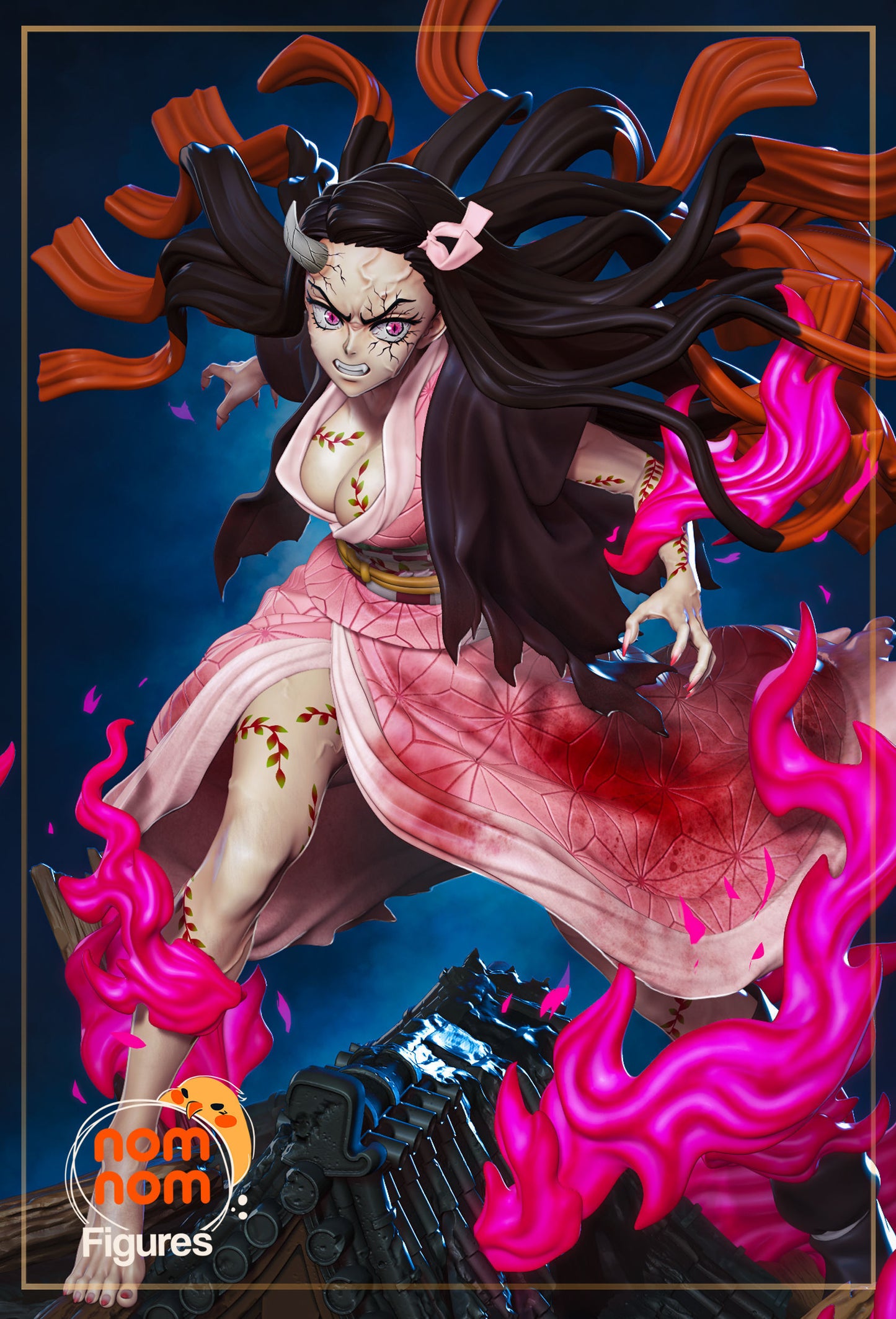 Nezuko Kamado | Resin Model or Bust Kit | DIY Demon Slayer Demon Sister