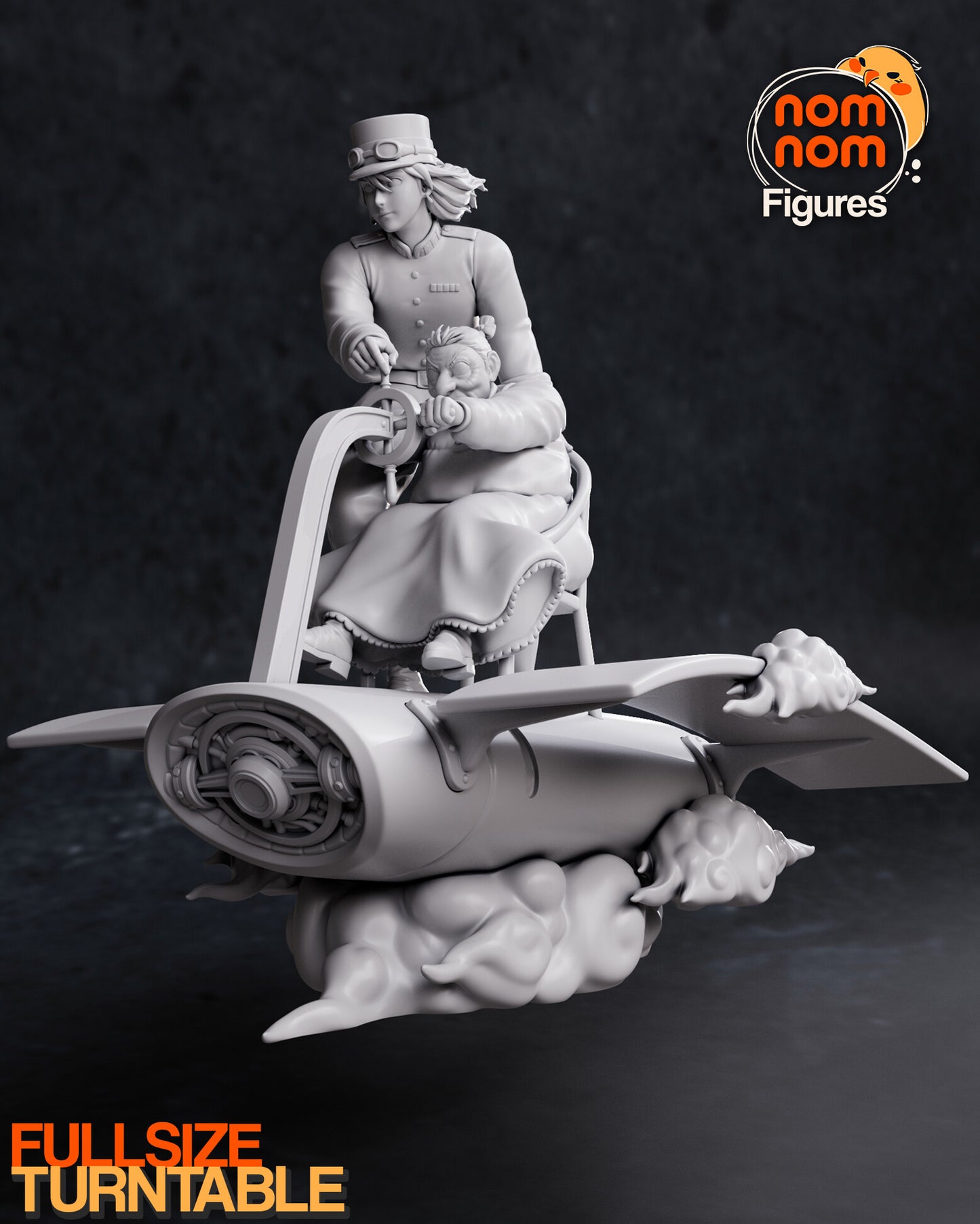 Howl | 9-Inch Resin Model Kit | DIY Studio Ghibli Flying Chair Escape Diorama