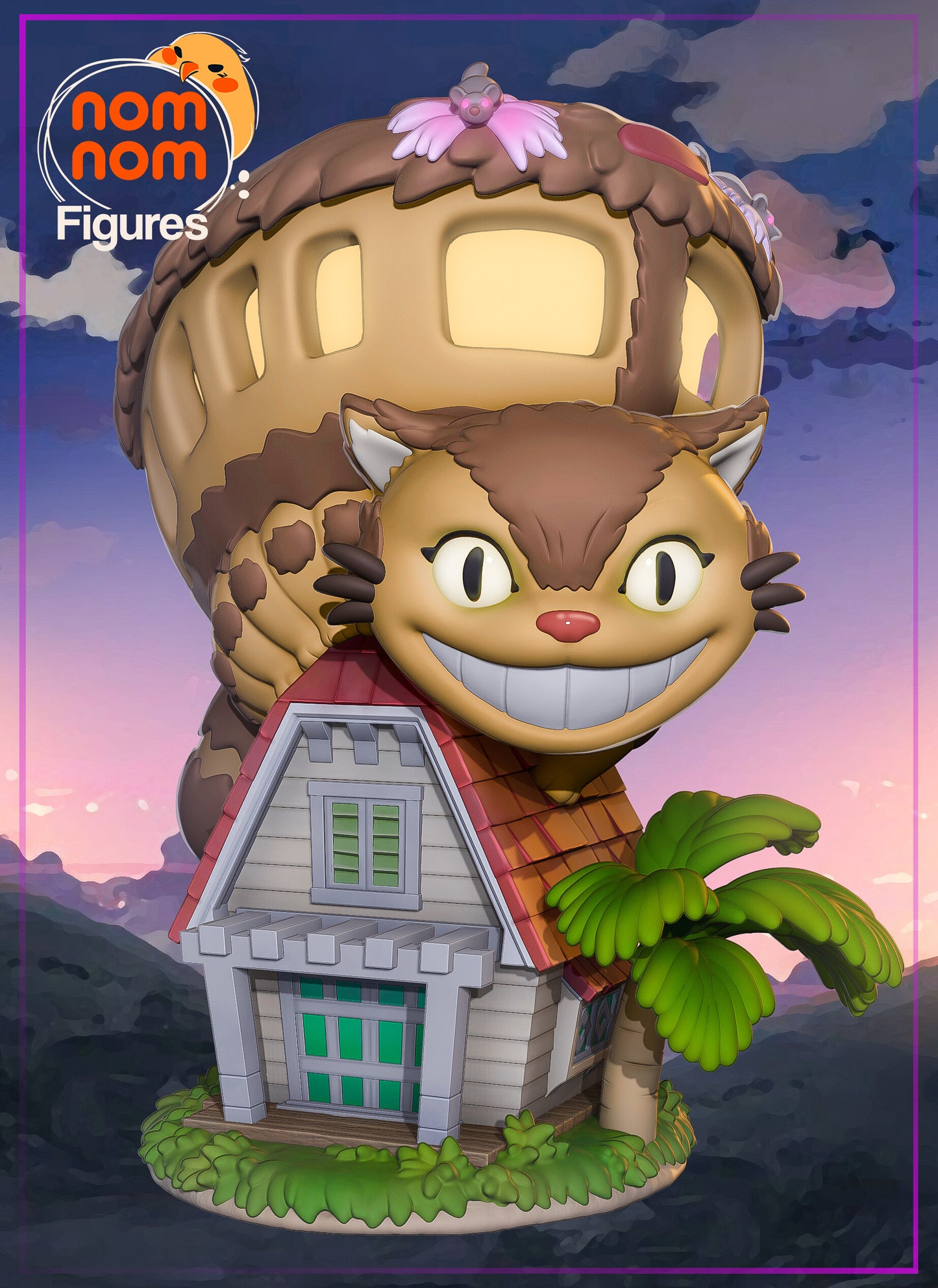 Chibi Catbus | 4" Resin Model Kit | DIY My Neighbor Totoro Moment
