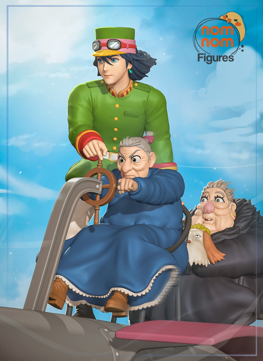 Howl | 9-Inch Resin Model Kit | DIY Studio Ghibli Flying Chair Escape Diorama