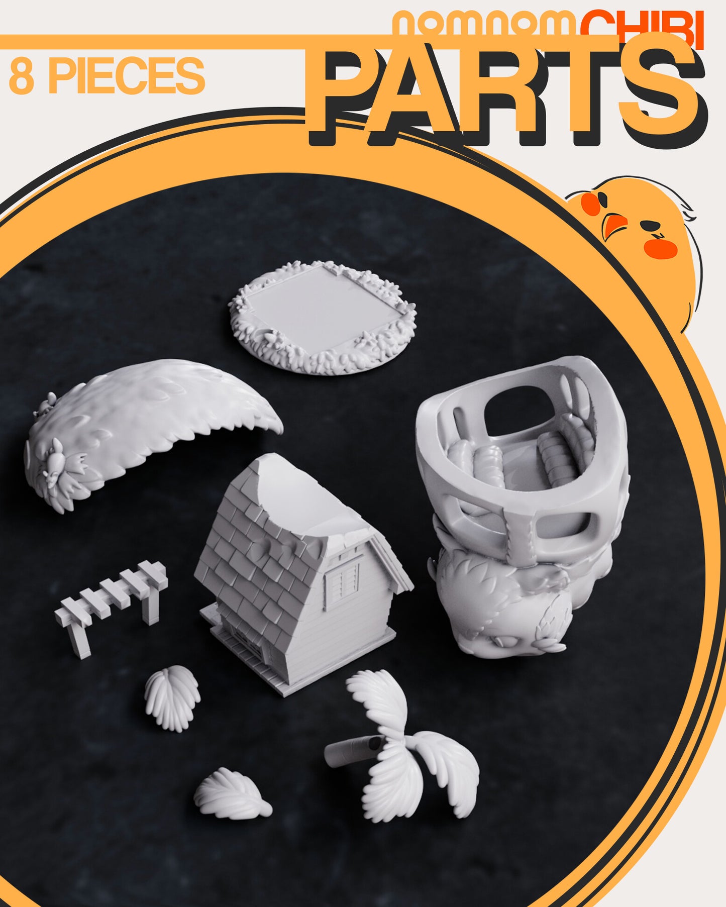 Chibi Catbus | 4" Resin Model Kit | DIY My Neighbor Totoro Moment