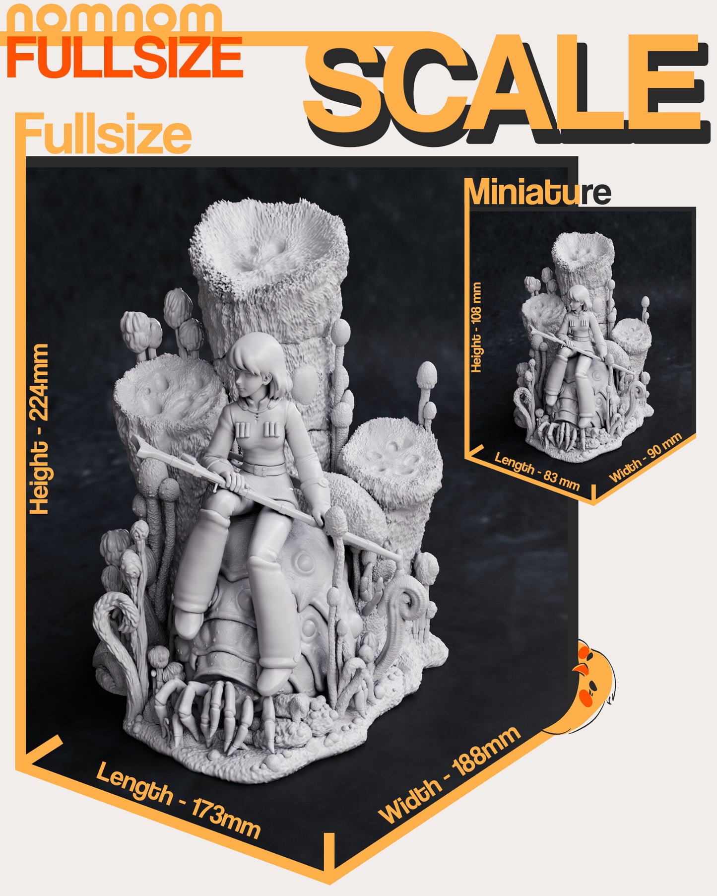 Nausicaa | 9-Inch Resin Model Kit | Studio Ghibli Environmental Warrior