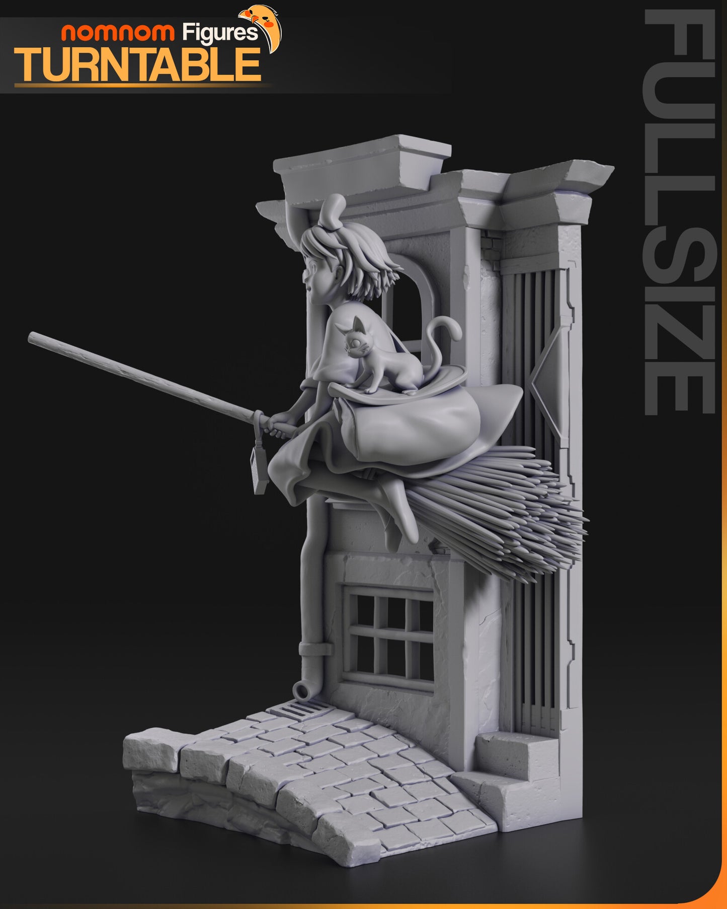 Kiki and Jiji | Resin Model or Bust Kit | DIY Kiki's Delivery Service Witch