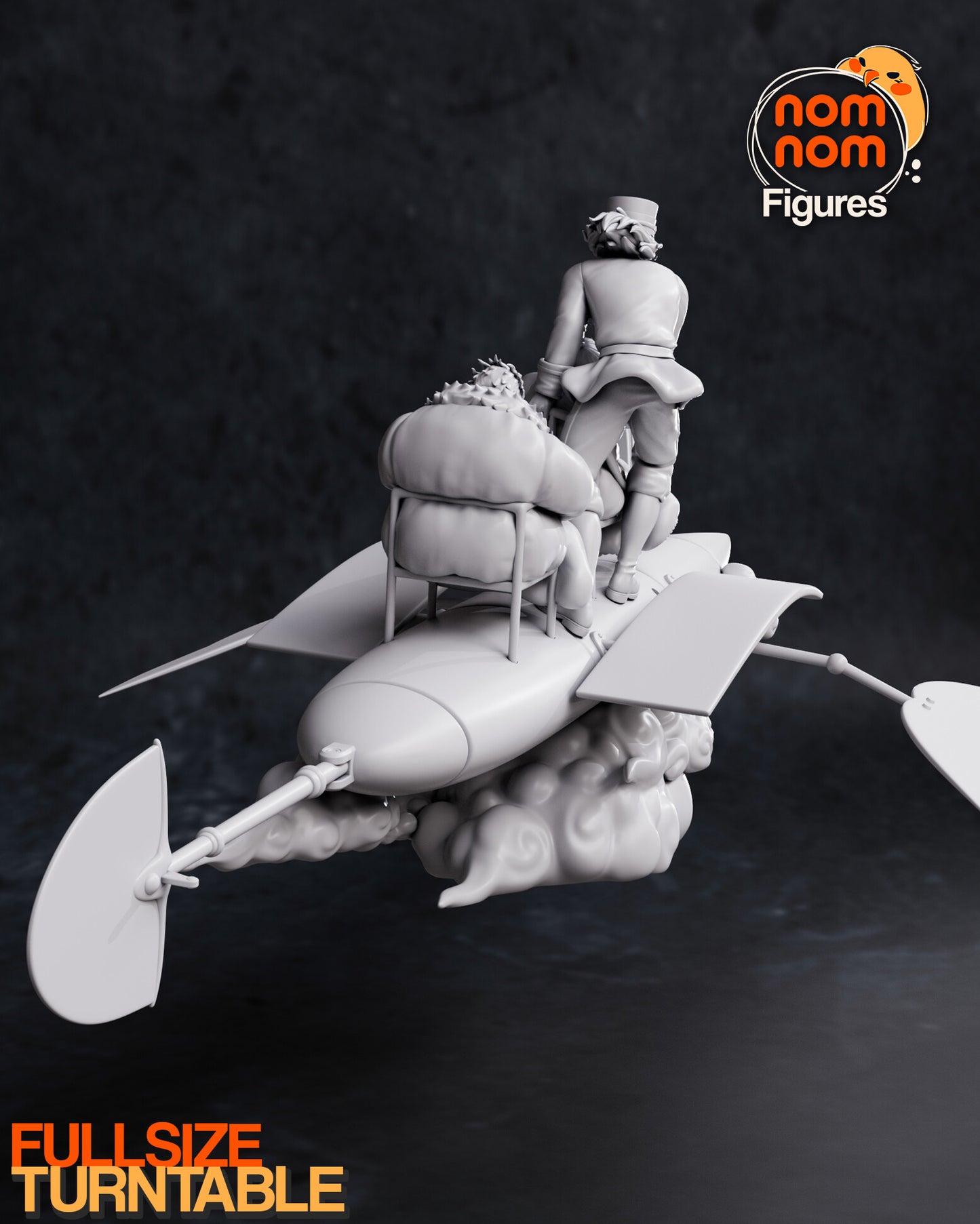 Howl | 9-Inch Resin Model Kit | DIY Studio Ghibli Flying Chair Escape Diorama