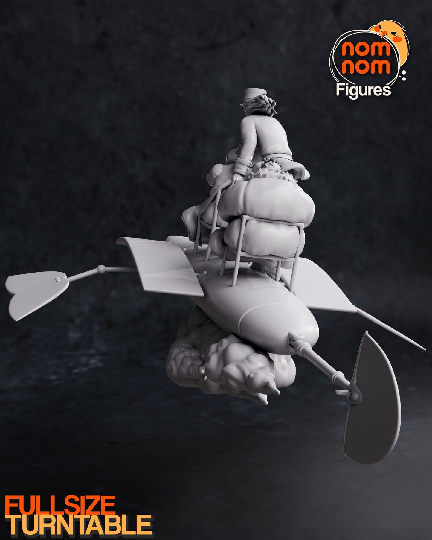 Howl | 9-Inch Resin Model Kit | DIY Studio Ghibli Flying Chair Escape Diorama