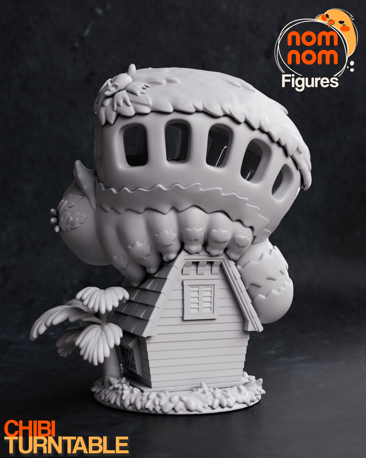 Chibi Catbus | 4" Resin Model Kit | DIY My Neighbor Totoro Moment