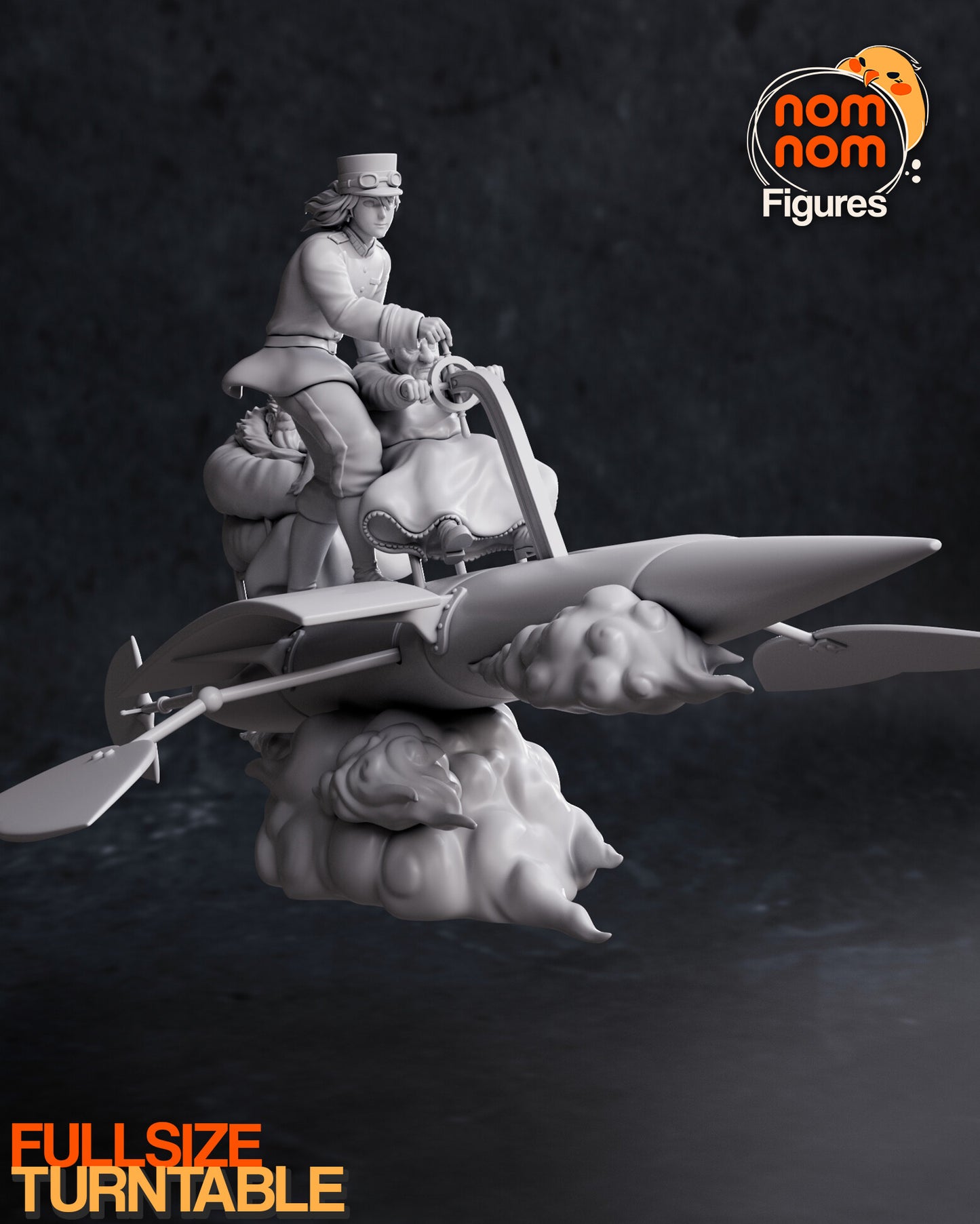 Howl | 9-Inch Resin Model Kit | DIY Studio Ghibli Flying Chair Escape Diorama