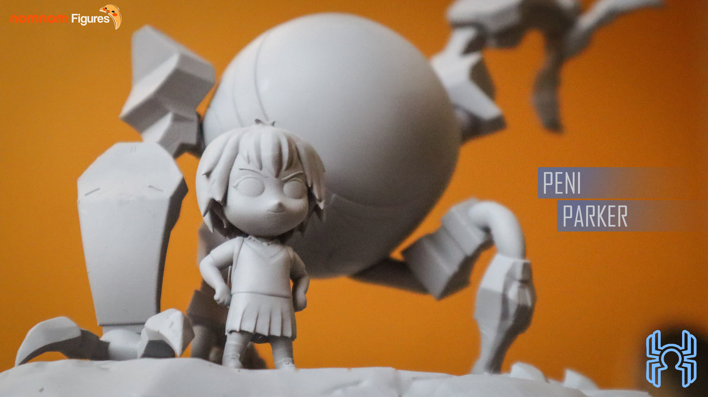 Chibi Spider-Verse Set | 6 Resin Model Kits | DIY Multiverse Spider Heroes