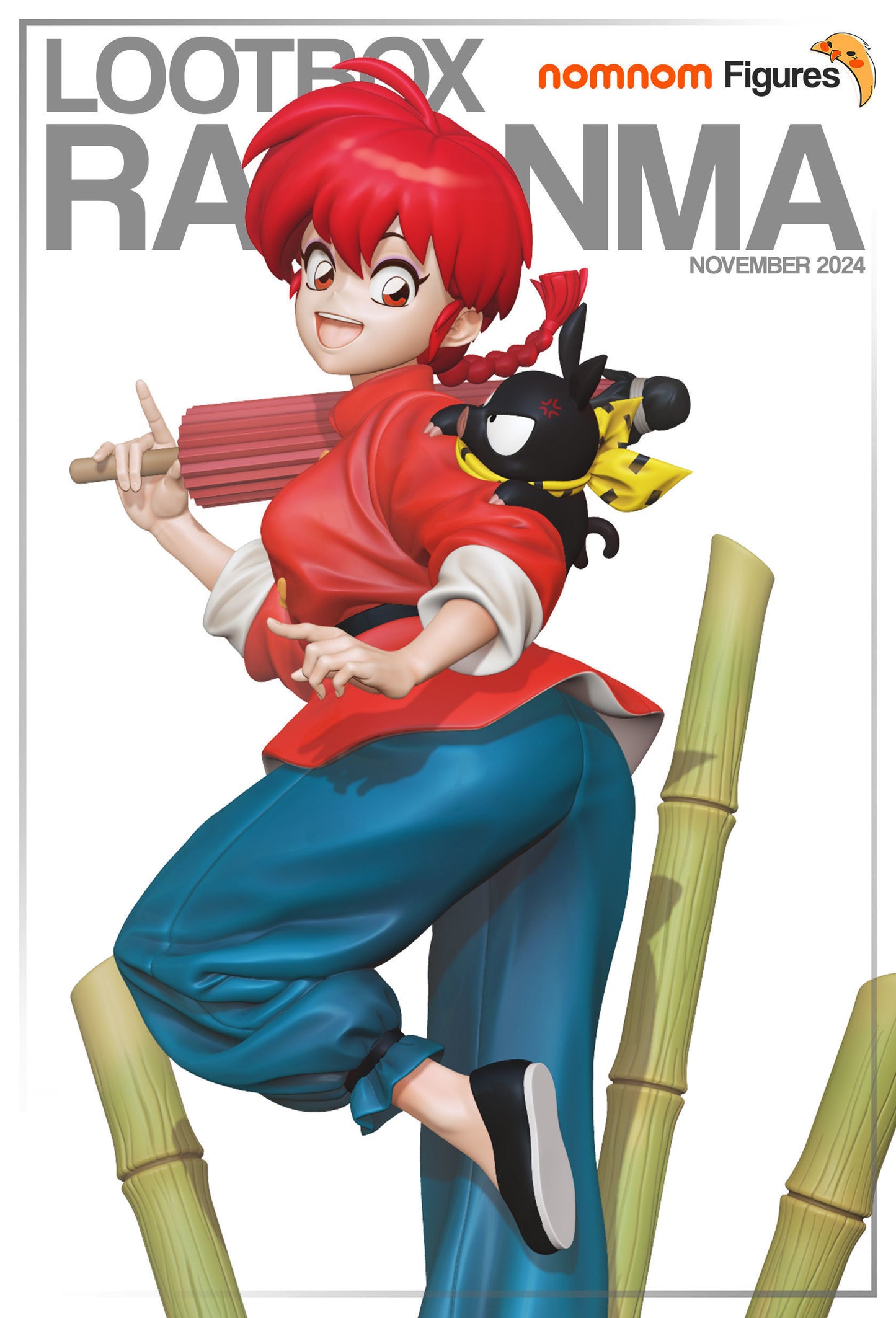 Ranma Saotome | 7.5-Inch Resin Model Kit | DIY Ranma 1/2 Martial Artist
