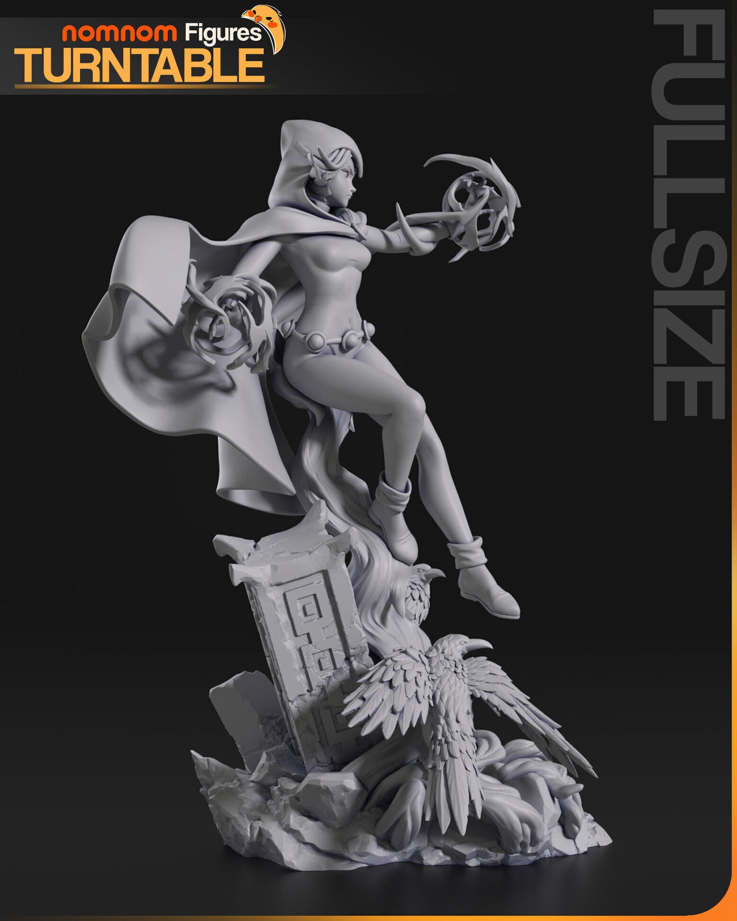 Raven | Resin Model or Bust Kit | DIY Teen Titans Dark Sorceress