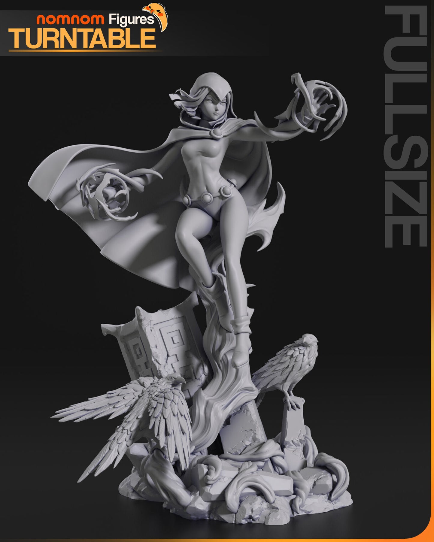Raven | Resin Model or Bust Kit | DIY Teen Titans Dark Sorceress