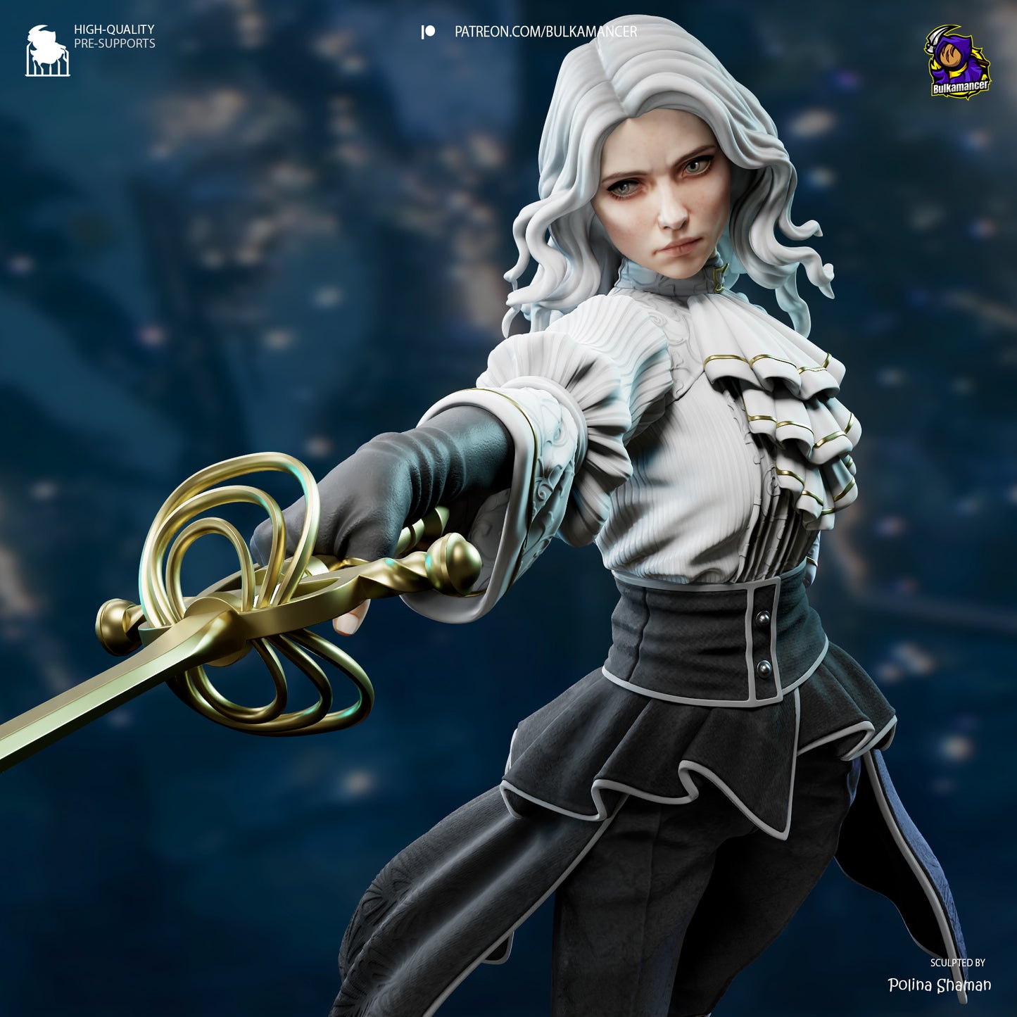Maelle | 8.5-Inch Resin Model Kit | DIY Expedition 33 Act 3 Survivor