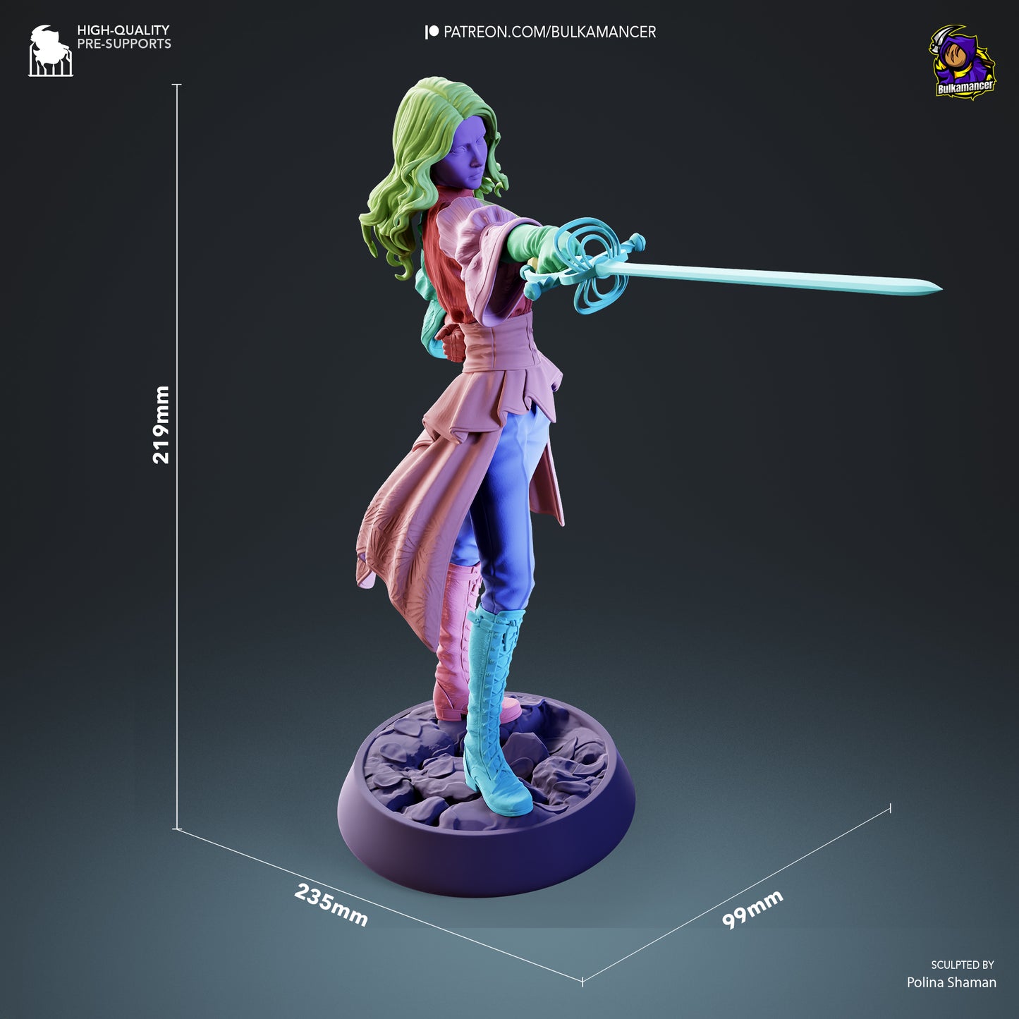 Maelle | 8.5-Inch Resin Model Kit | DIY Expedition 33 Act 3 Survivor